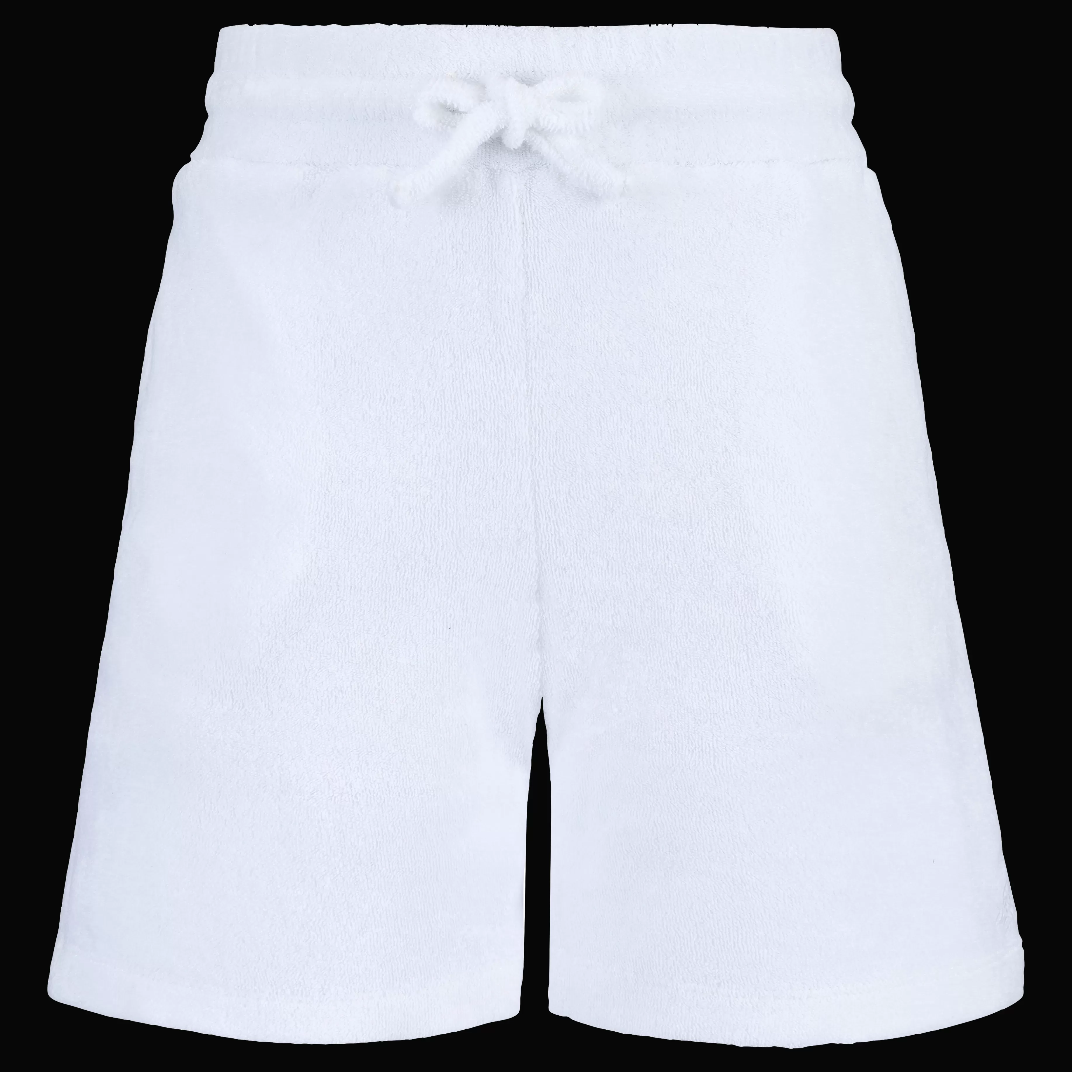 Shop Vilebrequin Bermuda En Eponge Garçon Uni Blanc/Blanc