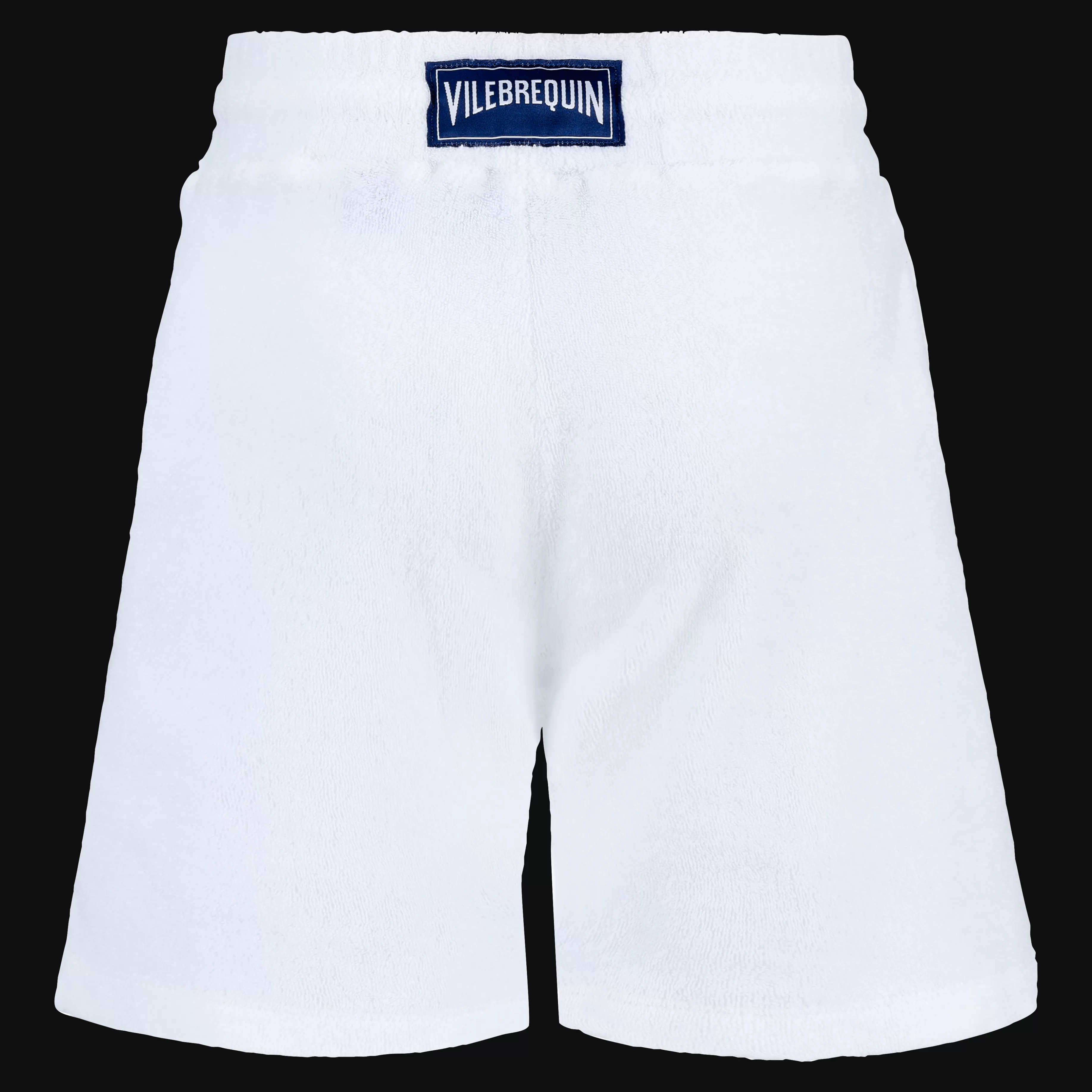 Shop Vilebrequin Bermuda En Eponge Garçon Uni Blanc/Blanc