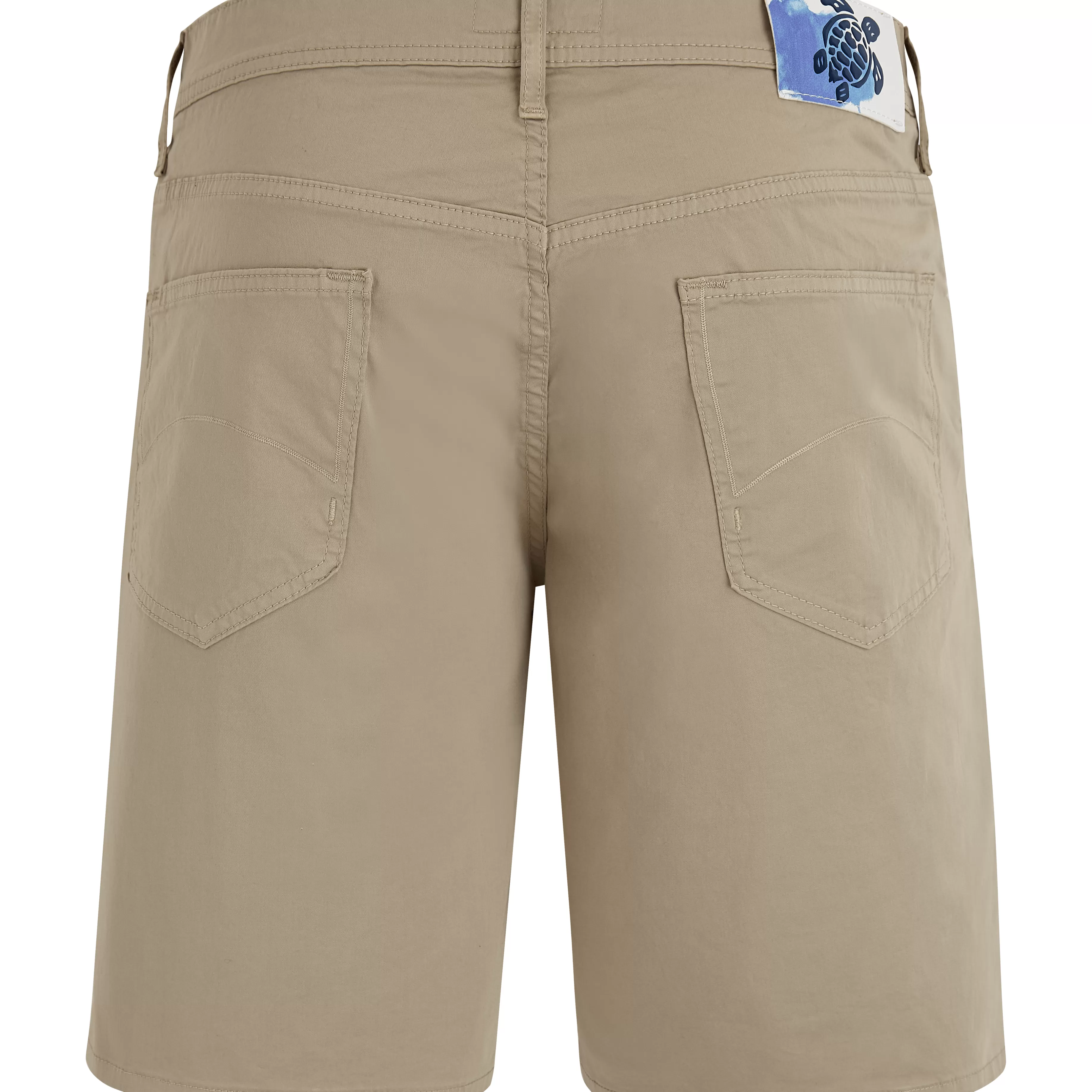 Shop Vilebrequin Bermuda Homme 5 Poches Uni Safari/Beige