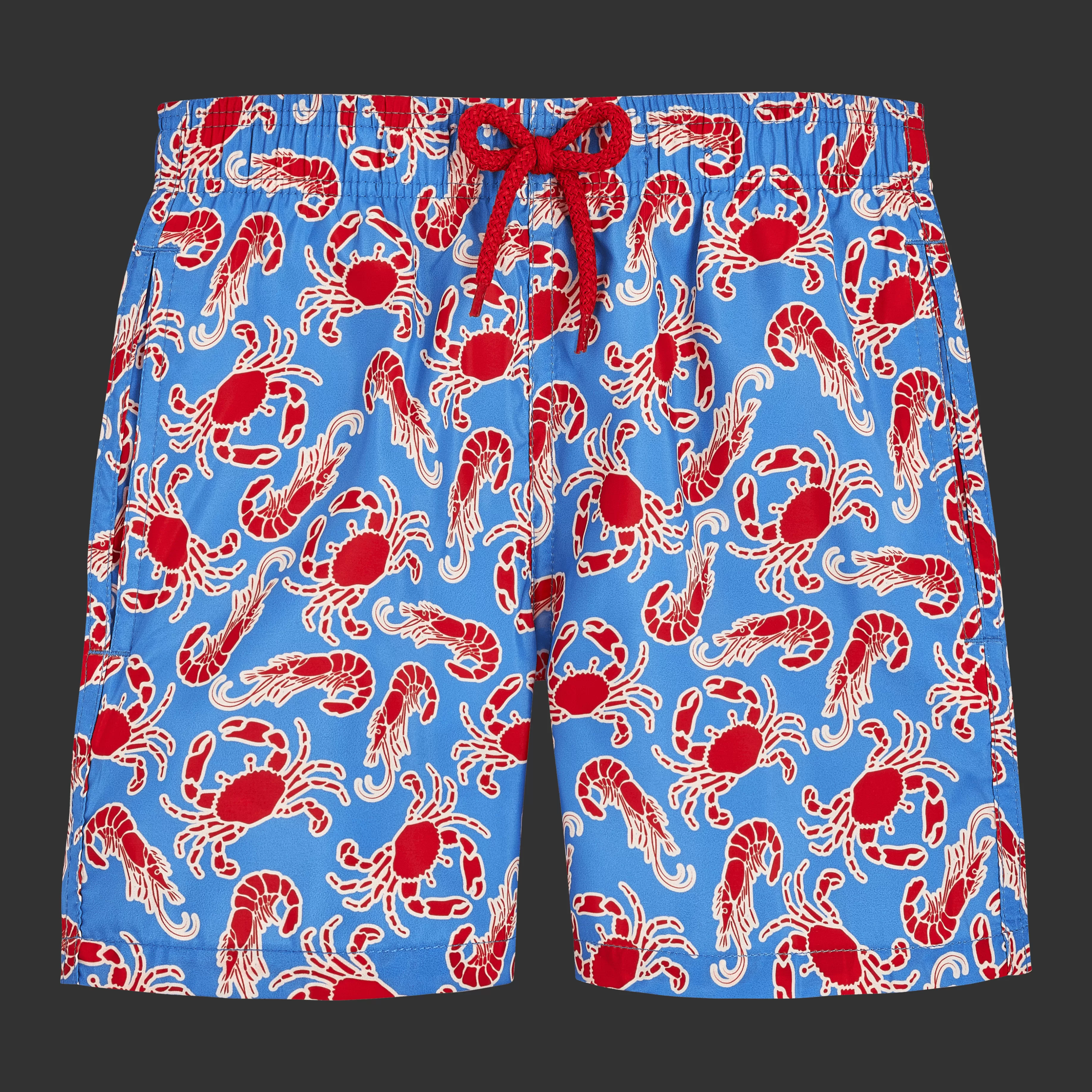 Best Vilebrequin Boys Ultra-Light And Packable Swim Shorts Crabs & Shrimps Faience/Bleu