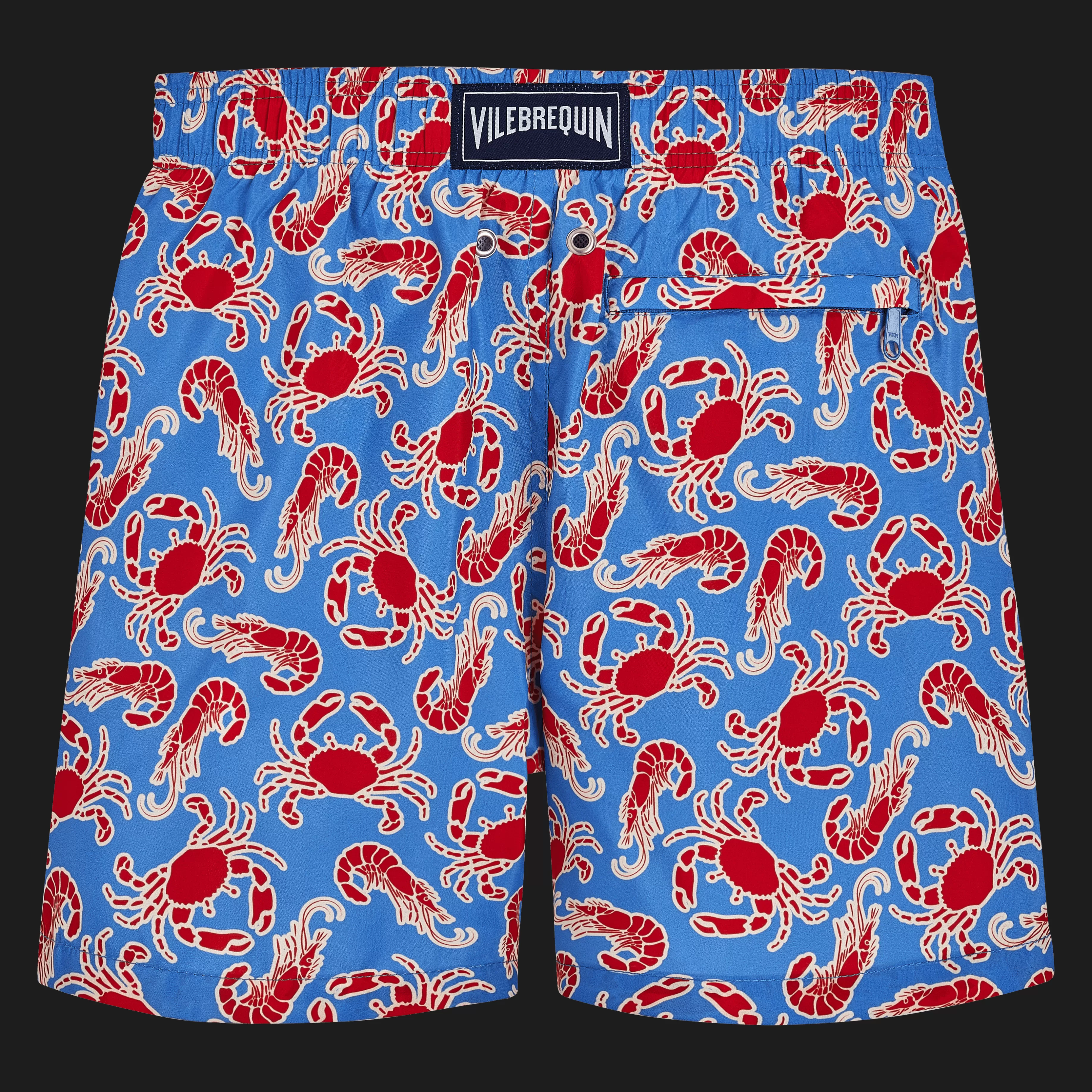 Best Vilebrequin Boys Ultra-Light And Packable Swim Shorts Crabs & Shrimps Faience/Bleu