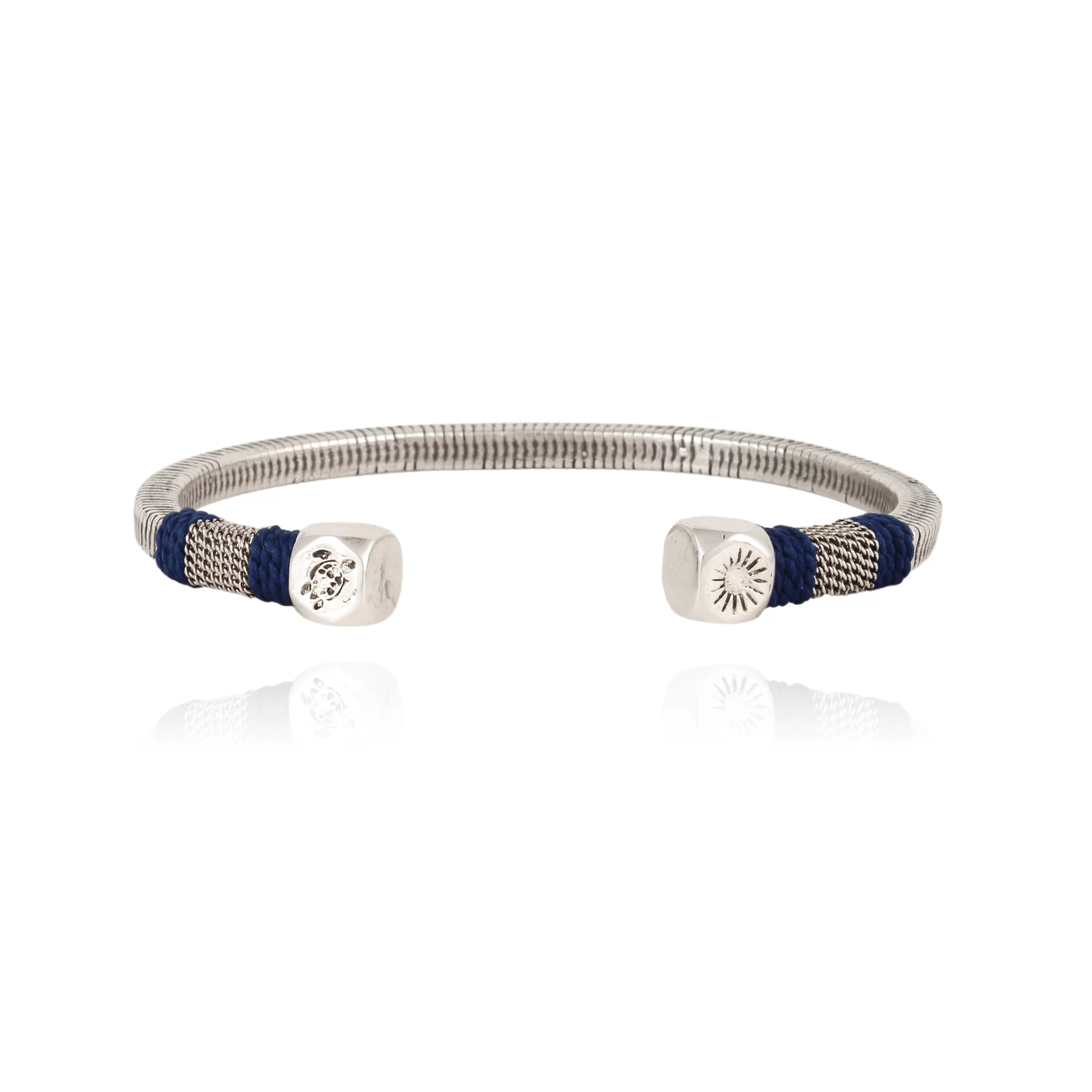 Flash Sale Vilebrequin Bracelet Jonc Argente - X Gas Bijoux Bleu Marine/Bleu