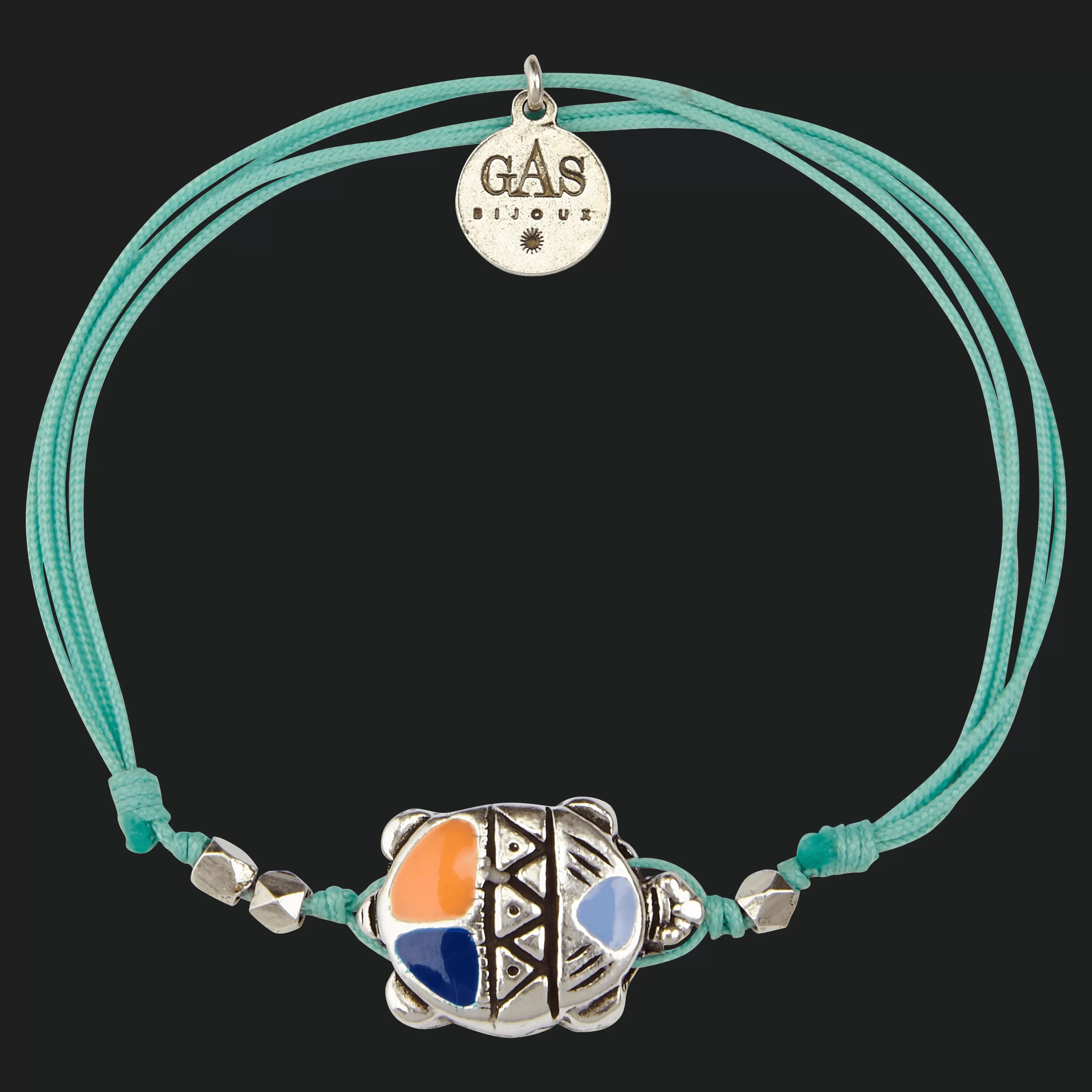 Best Vilebrequin Bracelet Lien Tortue Emaillee - X Gas Bijoux Bleu Lazuli/Bleu