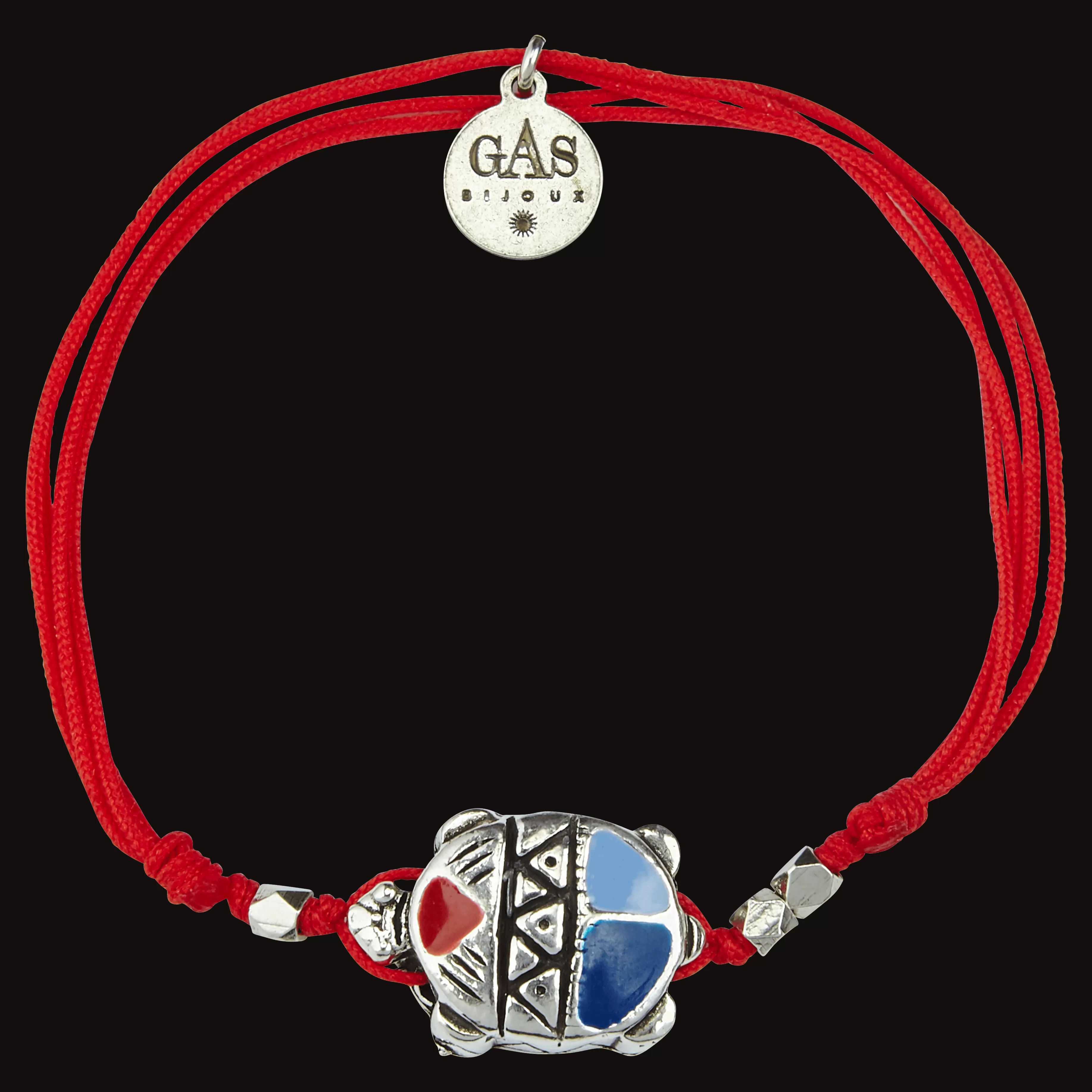 Outlet Vilebrequin Bracelet Lien Tortue Emaillee - X Gas Bijoux Coquelicot/Rouge