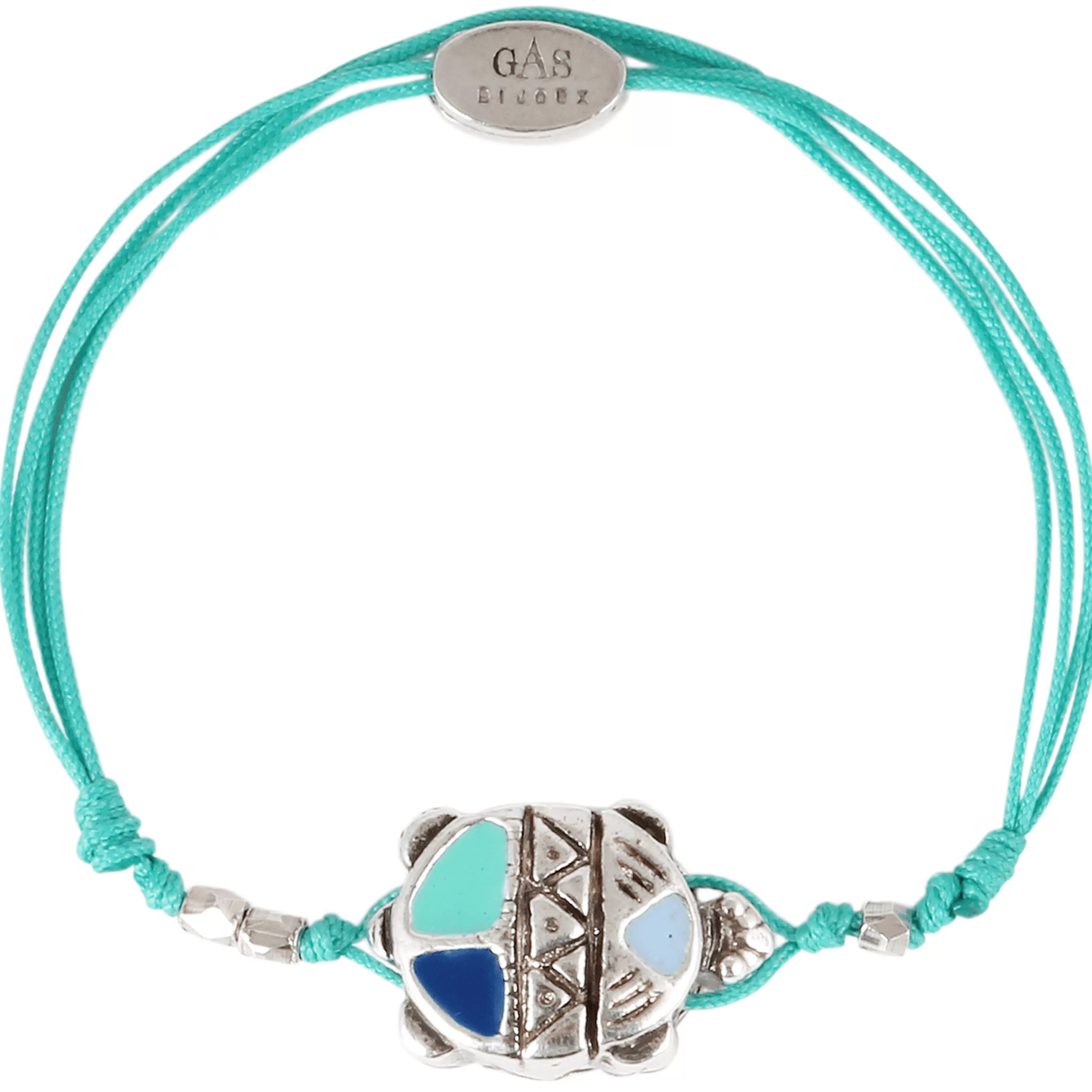 Store Vilebrequin Bracelet Lien Tortue Emaillee - X Gas Bijoux Lagon/Bleu