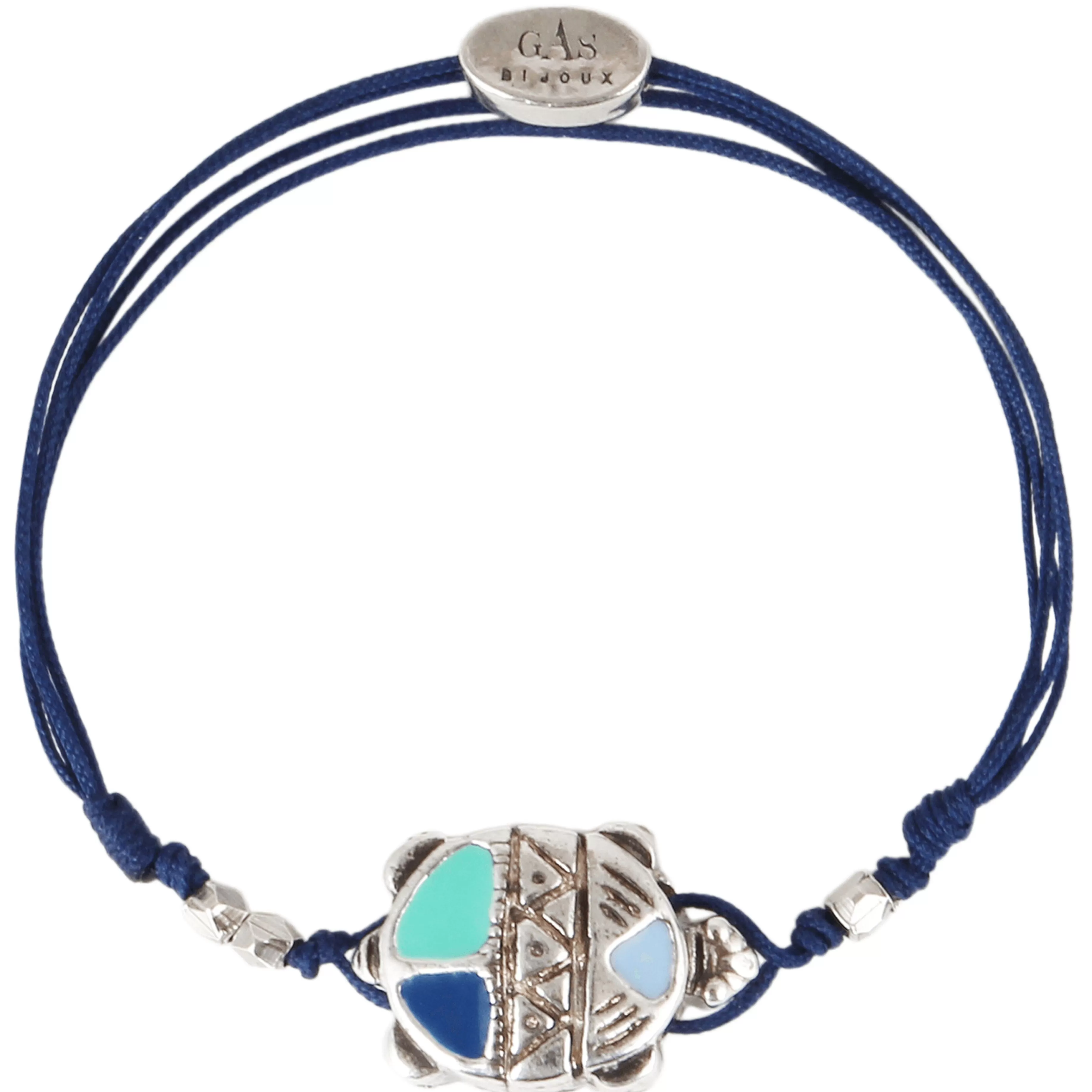 Fashion Vilebrequin Bracelet Lien Tortue Emaillee - X Gas Bijoux Bleu Marine/Bleu