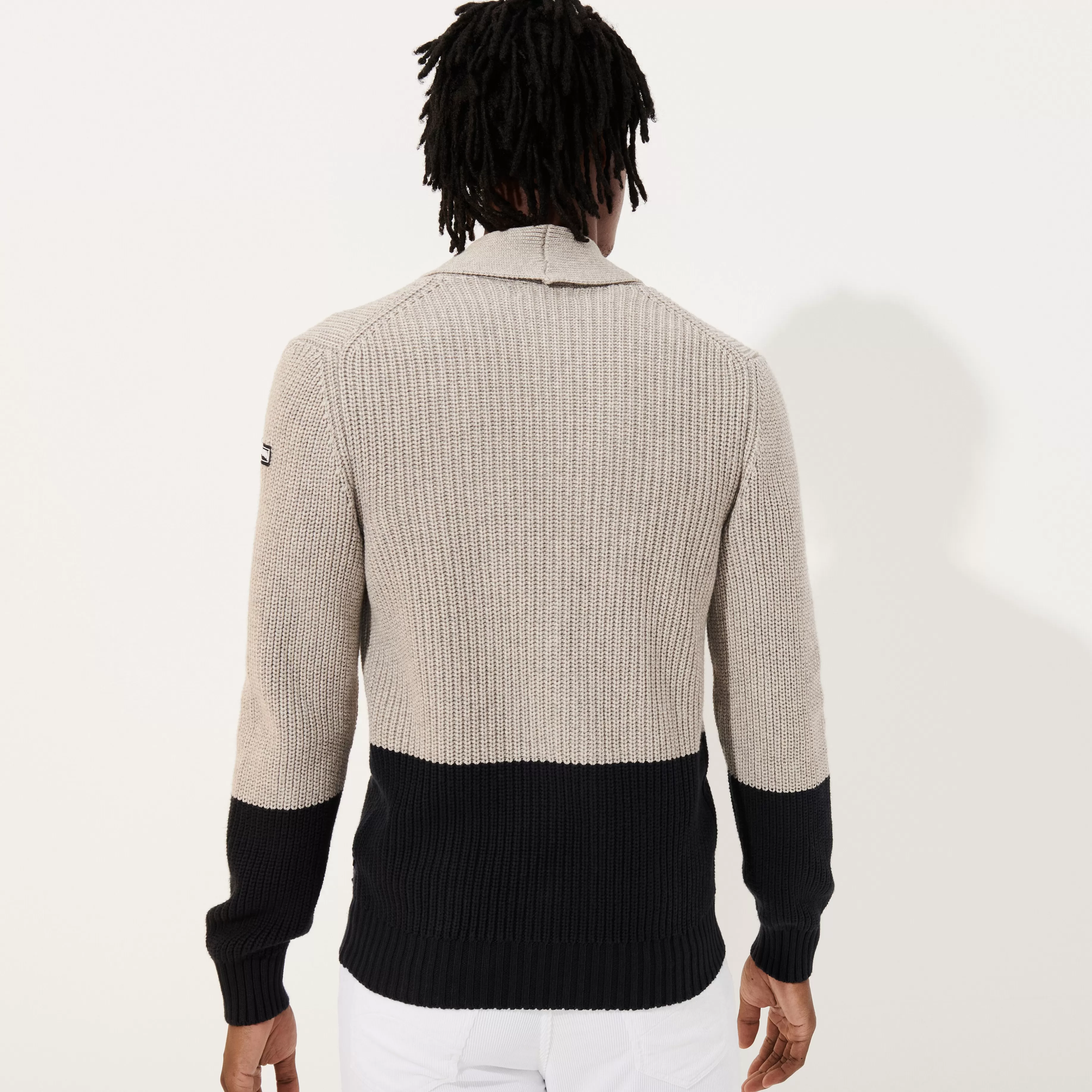 Flash Sale Vilebrequin Cardigan En Coton Cachemire Homme Beige/Noir/Beige