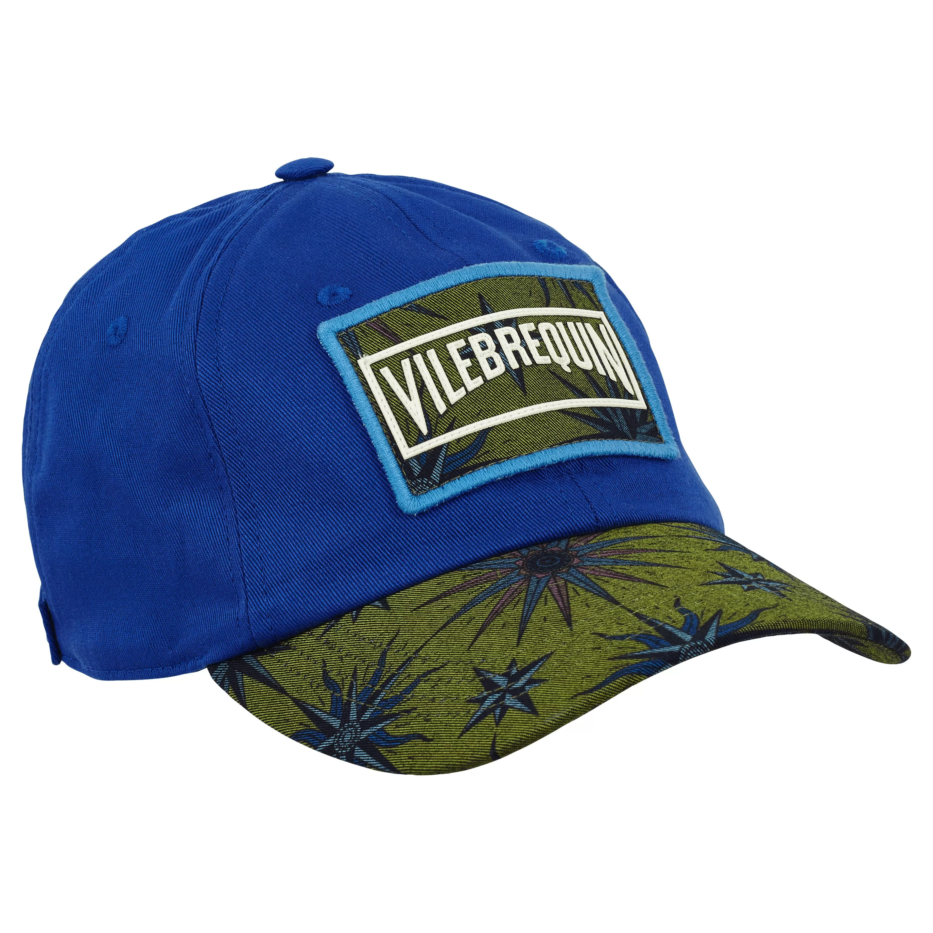 Online Vilebrequin Casquette Homme Imprime Sud Outremer/Bleu