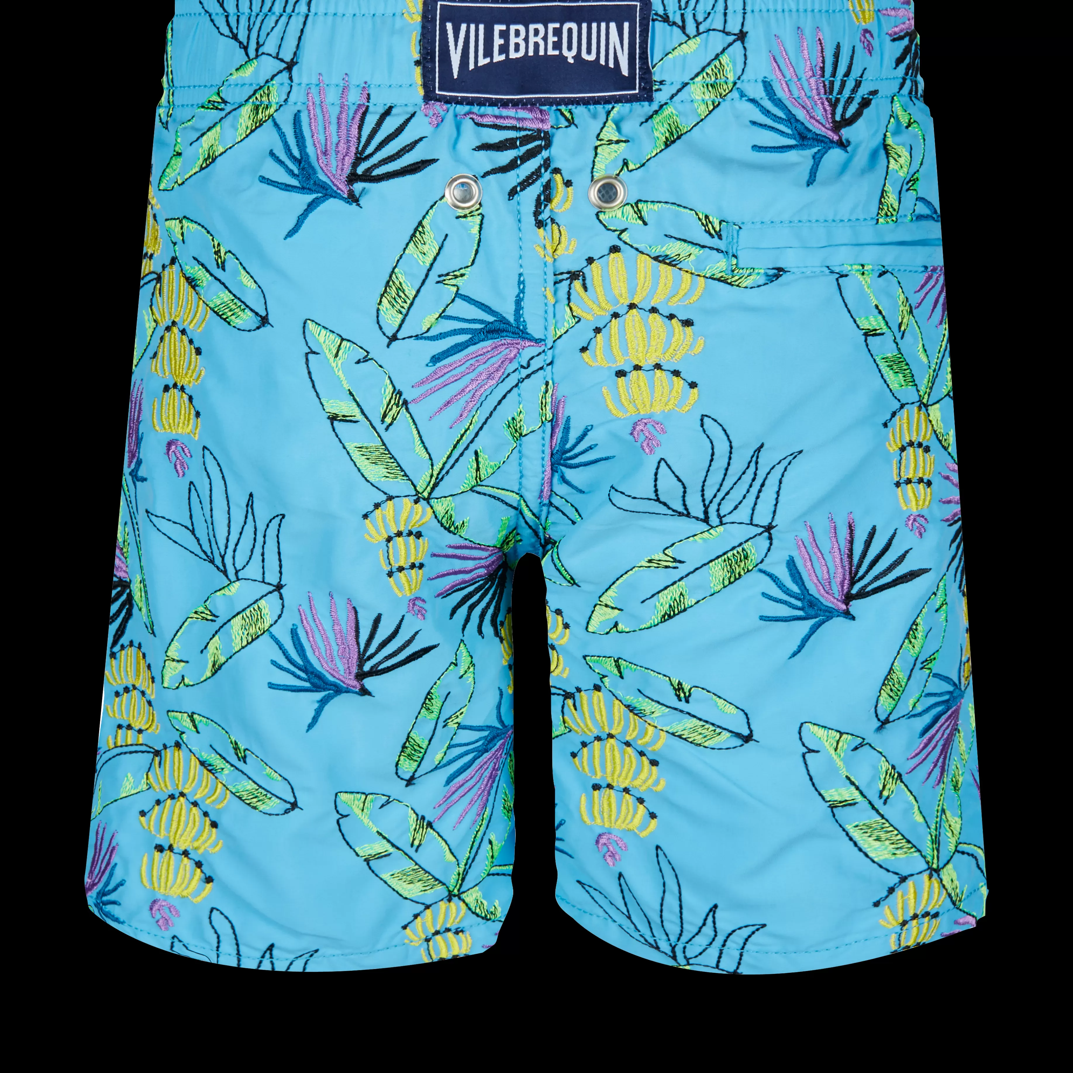 Cheap Vilebrequin Maillot De Bain Garçon Brodé Go Bananas Jaipur/Bleu