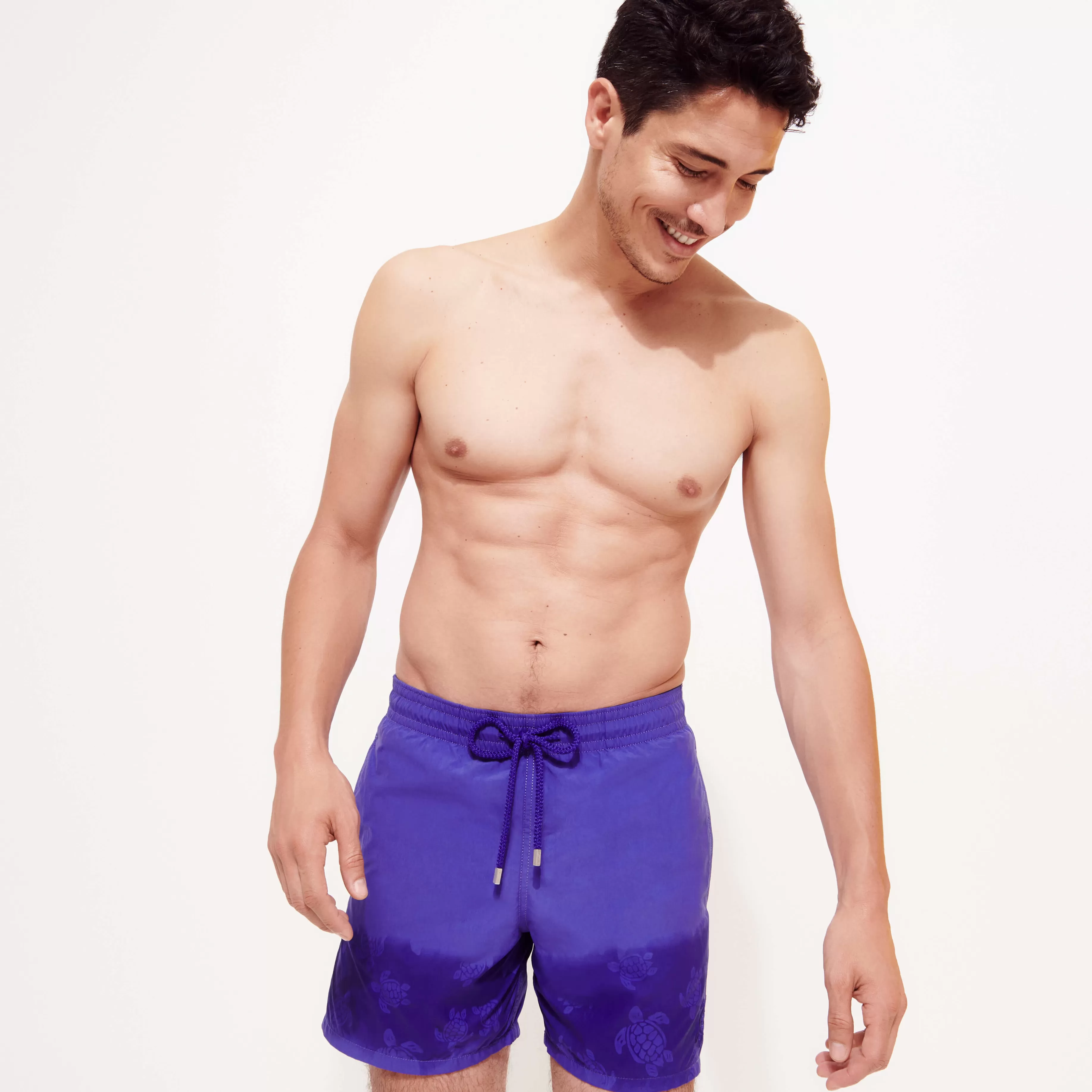 Best Sale Vilebrequin Maillot De Bain Homme Aquareactif Ronde De Tortues Purple Blue/Bleu