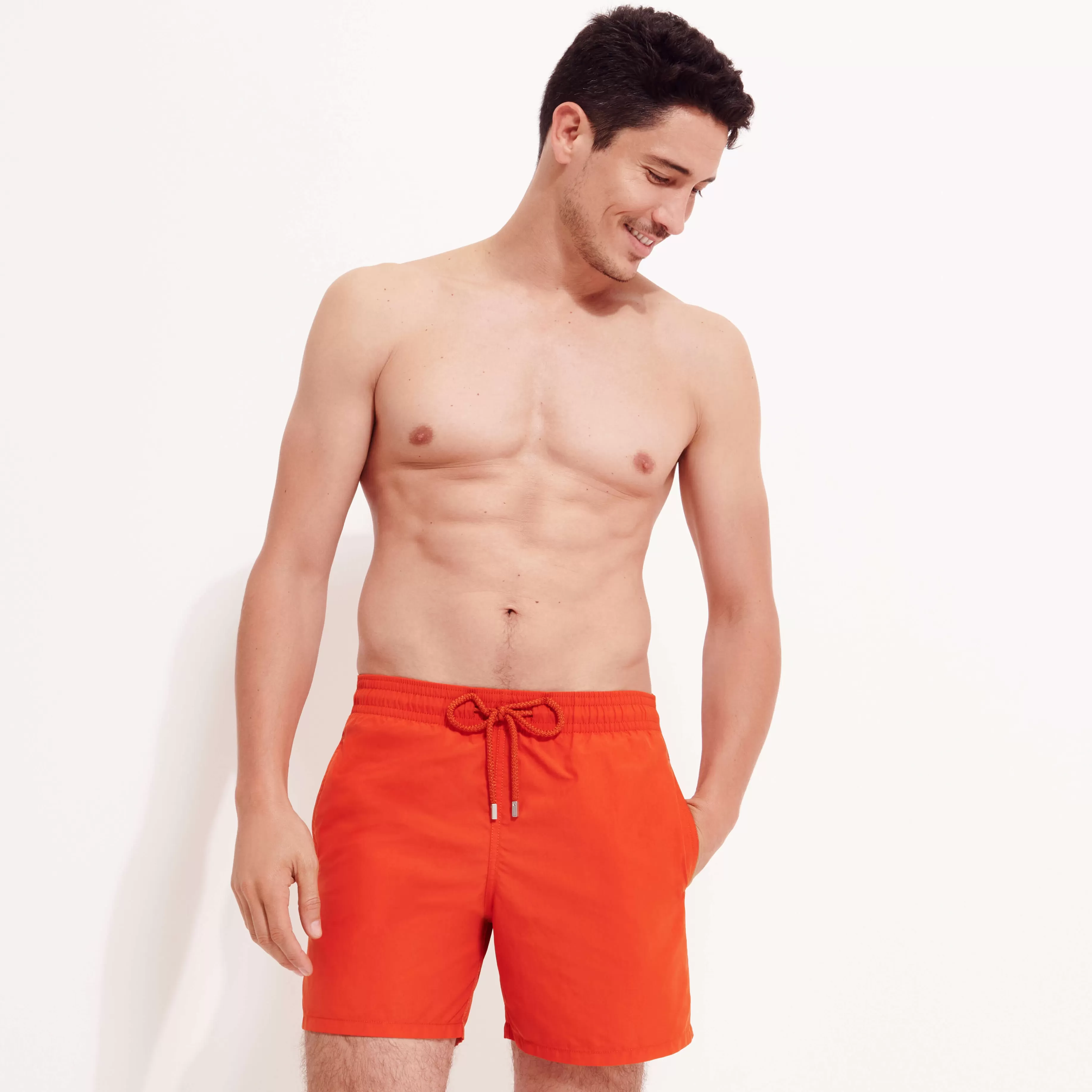 Hot Vilebrequin Maillot De Bain Homme Uni Rouille/Orange