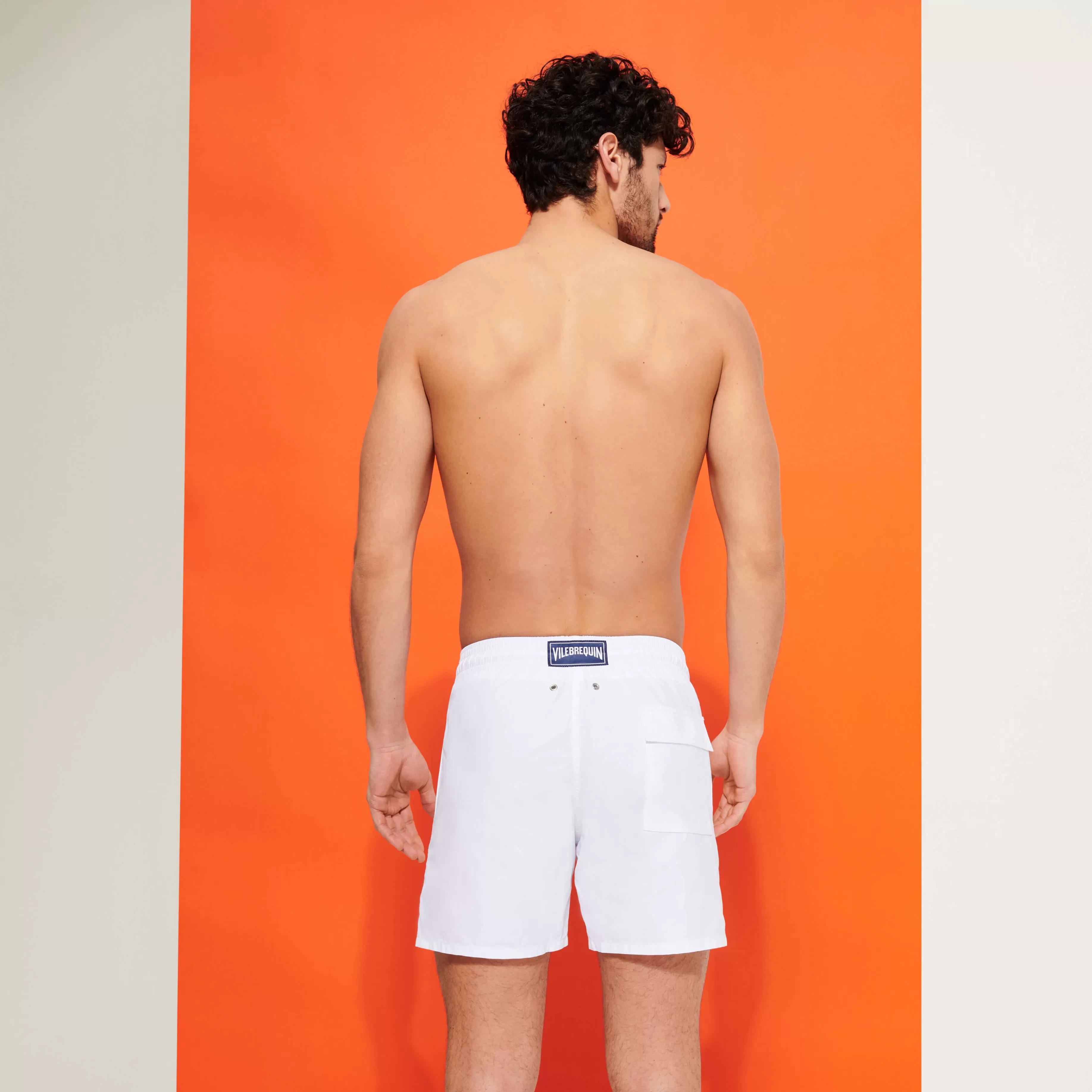 Fashion Vilebrequin Maillot De Bain Homme Uni Blanc/Blanc