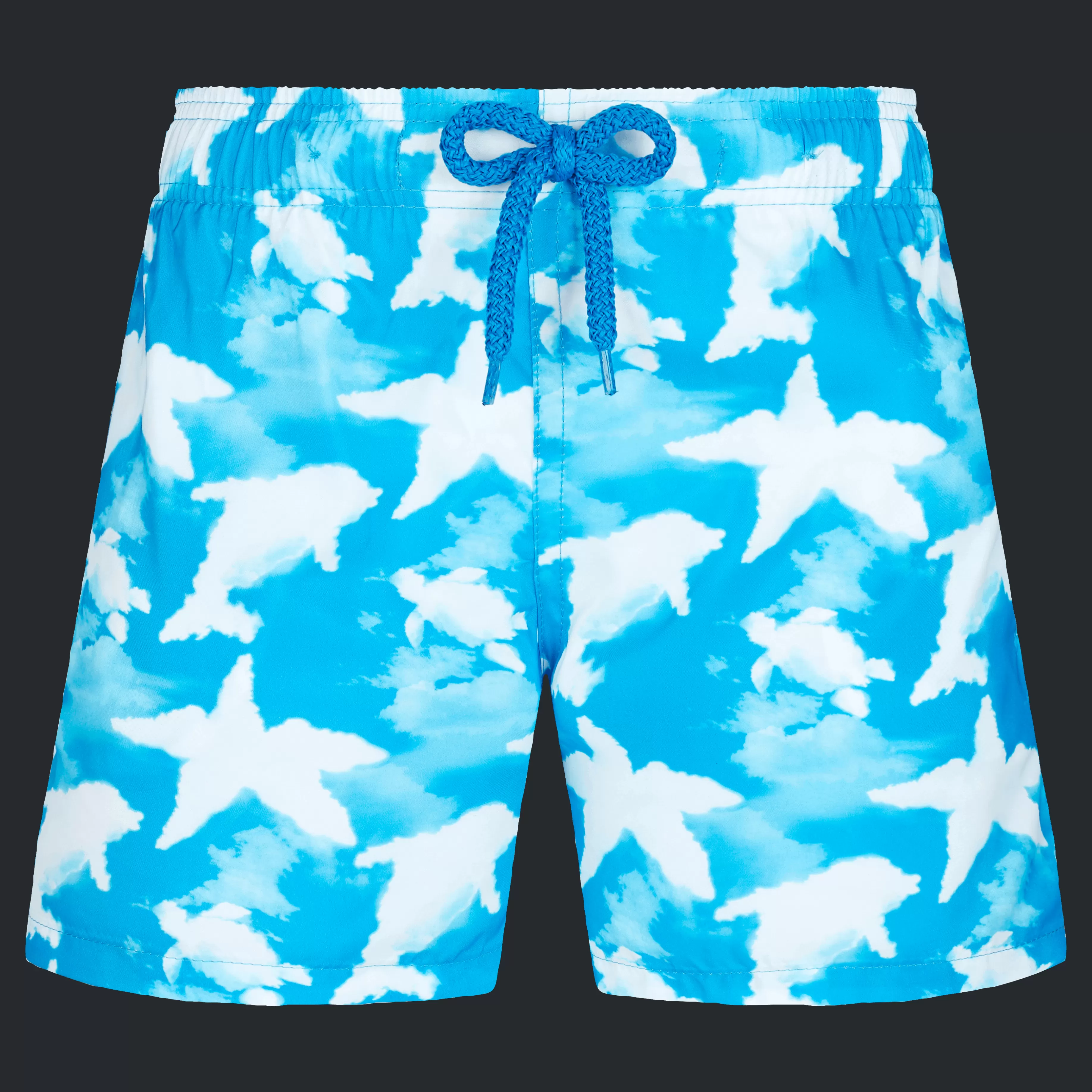 Shop Vilebrequin Maillot De Bain Ultra-Leger Et Pliable Garçon Clouds Bleu Hawai/Bleu