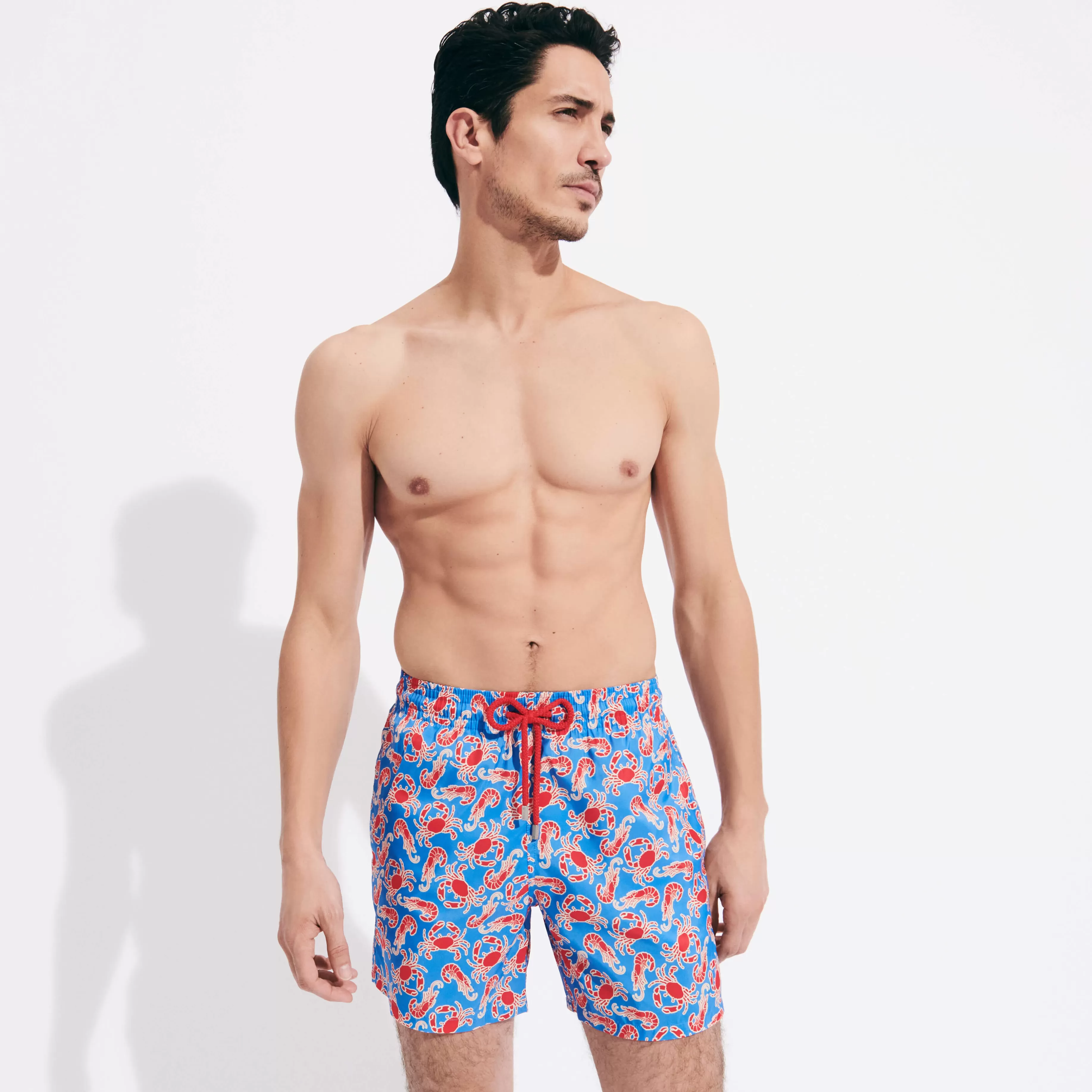 Flash Sale Vilebrequin Maillot De Bain Ultra-Leger Et Pliable Homme Crabs & Shrimps Faience/Bleu