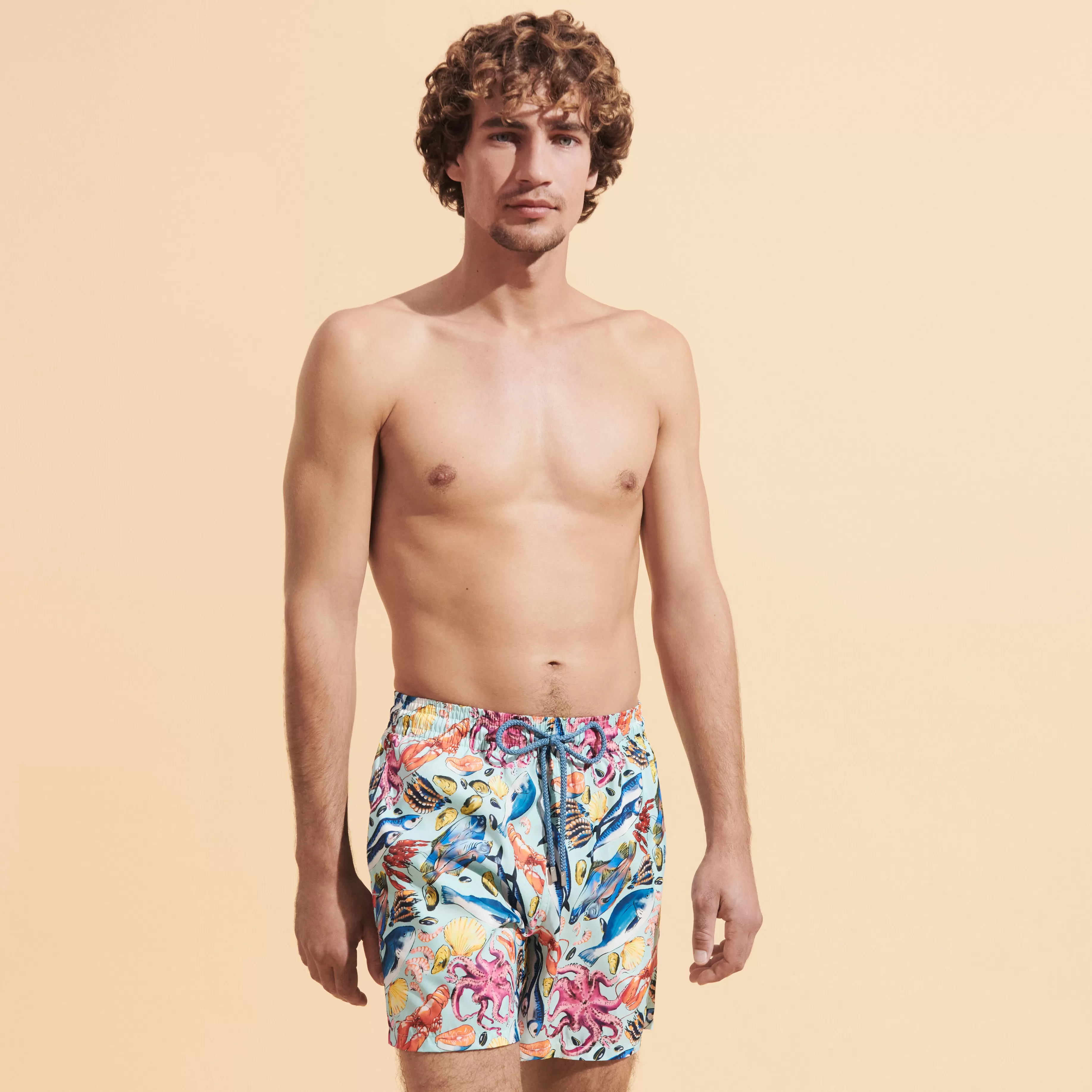 Fashion Vilebrequin Maillot De Bain Ultra-Leger Et Pliable Homme Fisherman Thalassa/Bleu