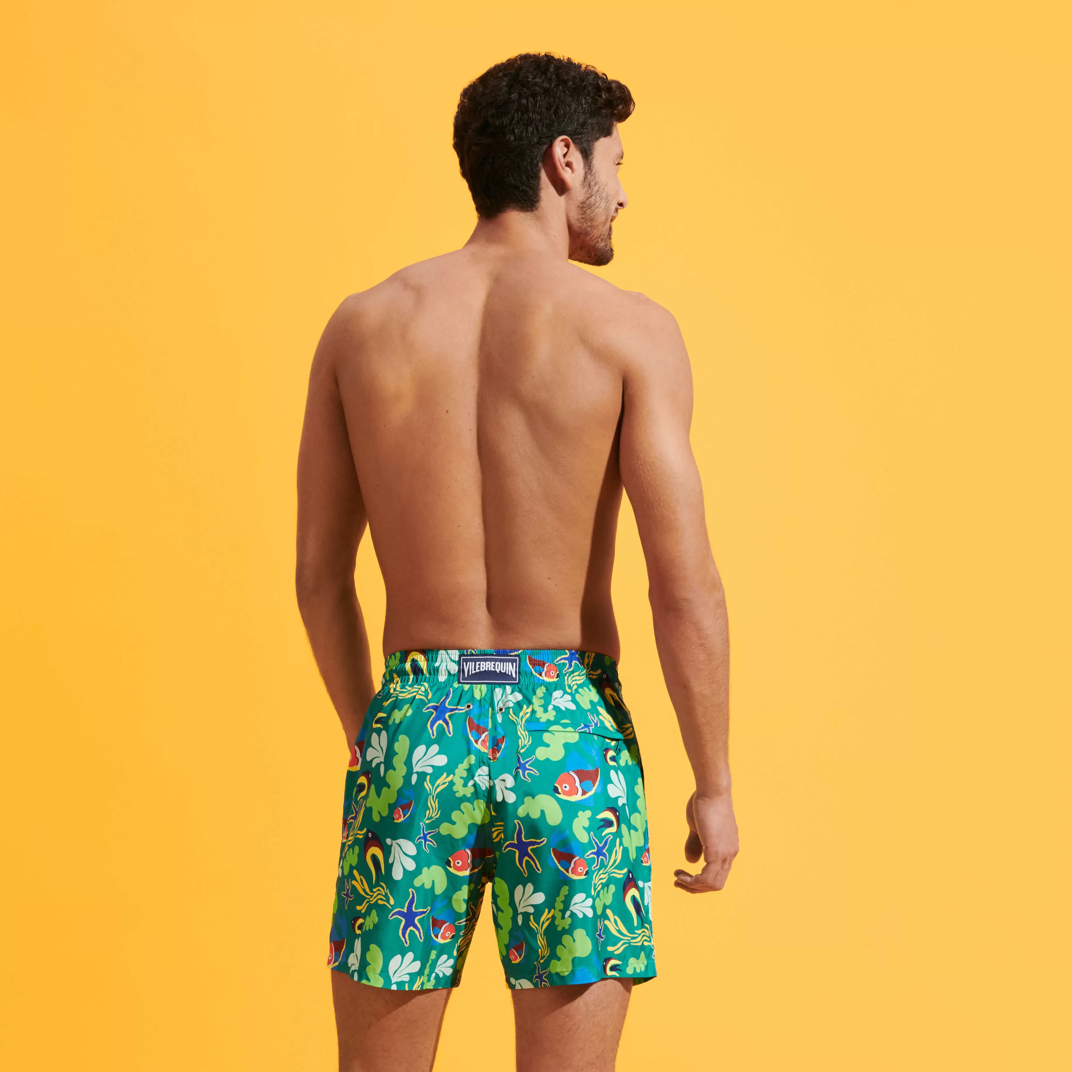 Best Sale Vilebrequin Maillot De Bain Ultra-Leger Et Pliable Homme Naive Fish Emeraude/Vert