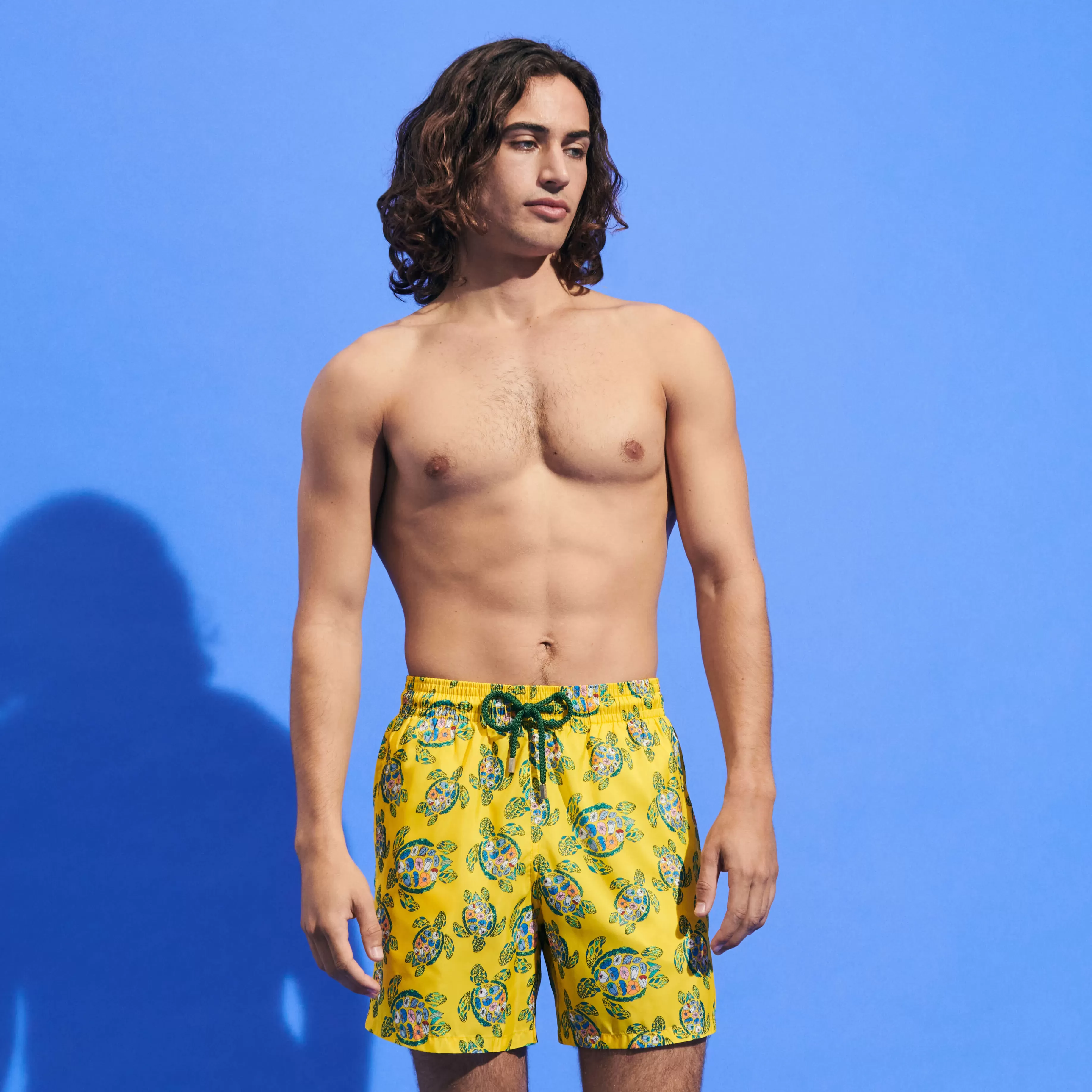 Online Vilebrequin Maillot De Bain Ultra-Leger Et Pliable Homme Provencal Turtles Soleil/Jaune