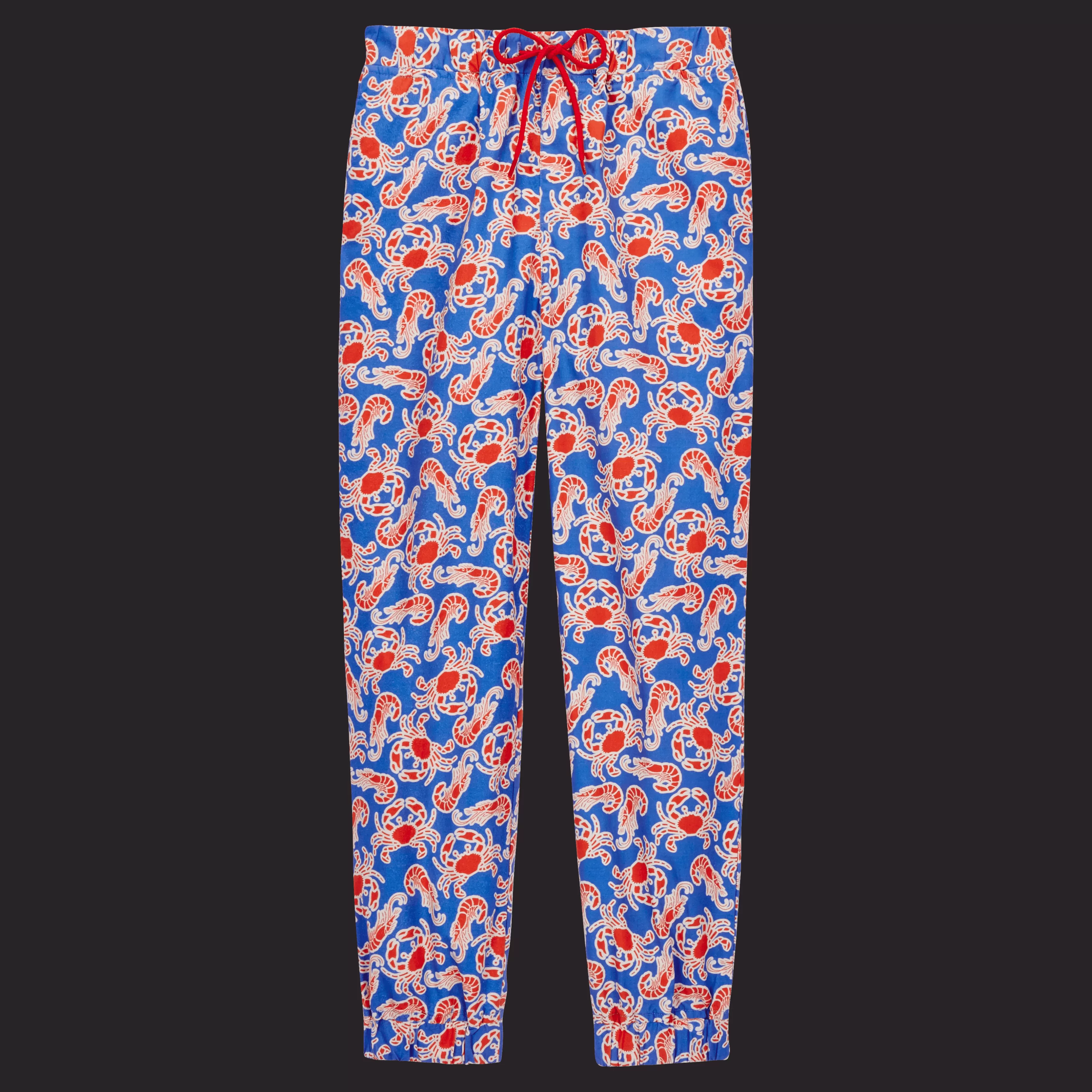 Clearance Vilebrequin Pantalon Garçon Crabs & Shrimps Faience/Bleu