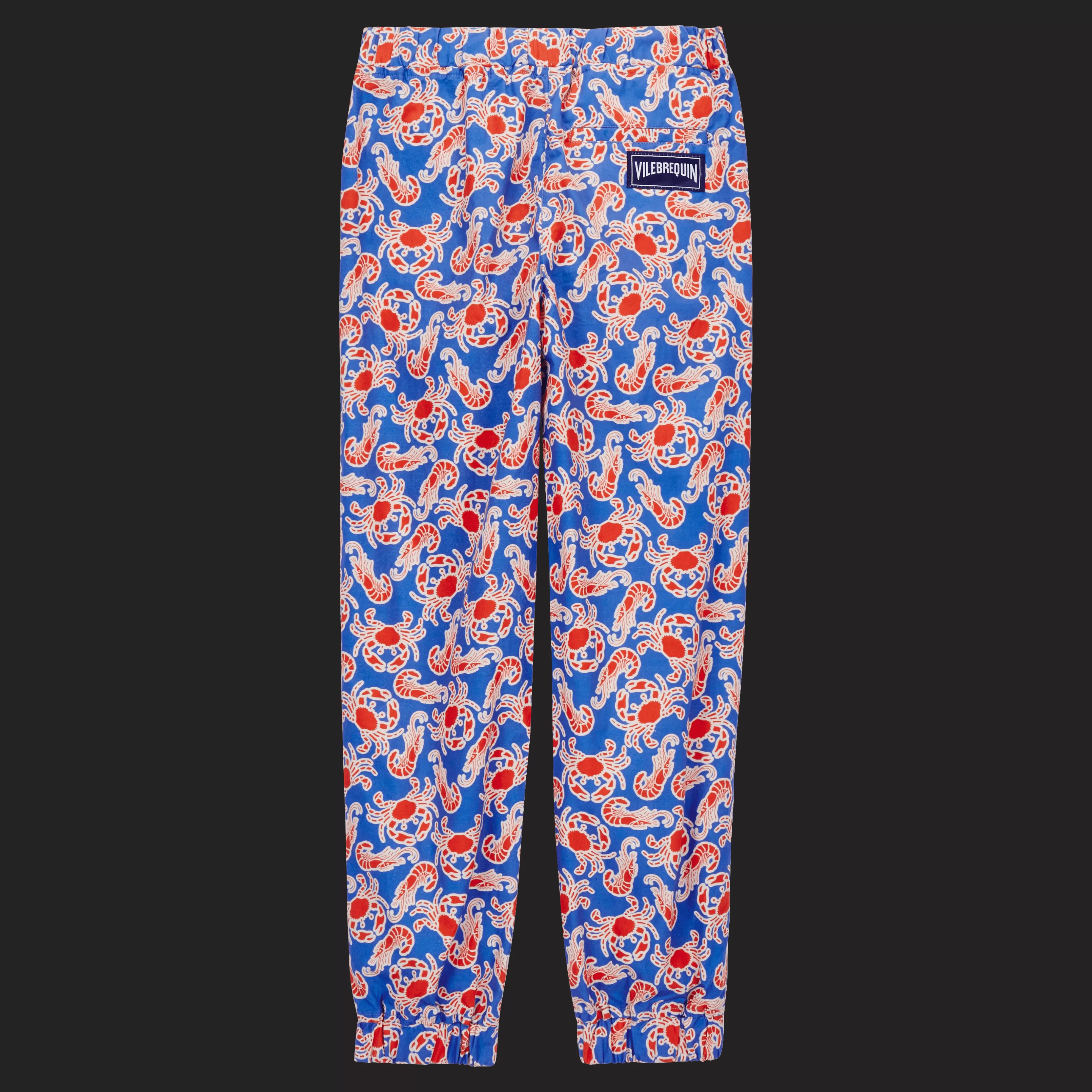 Clearance Vilebrequin Pantalon Garçon Crabs & Shrimps Faience/Bleu