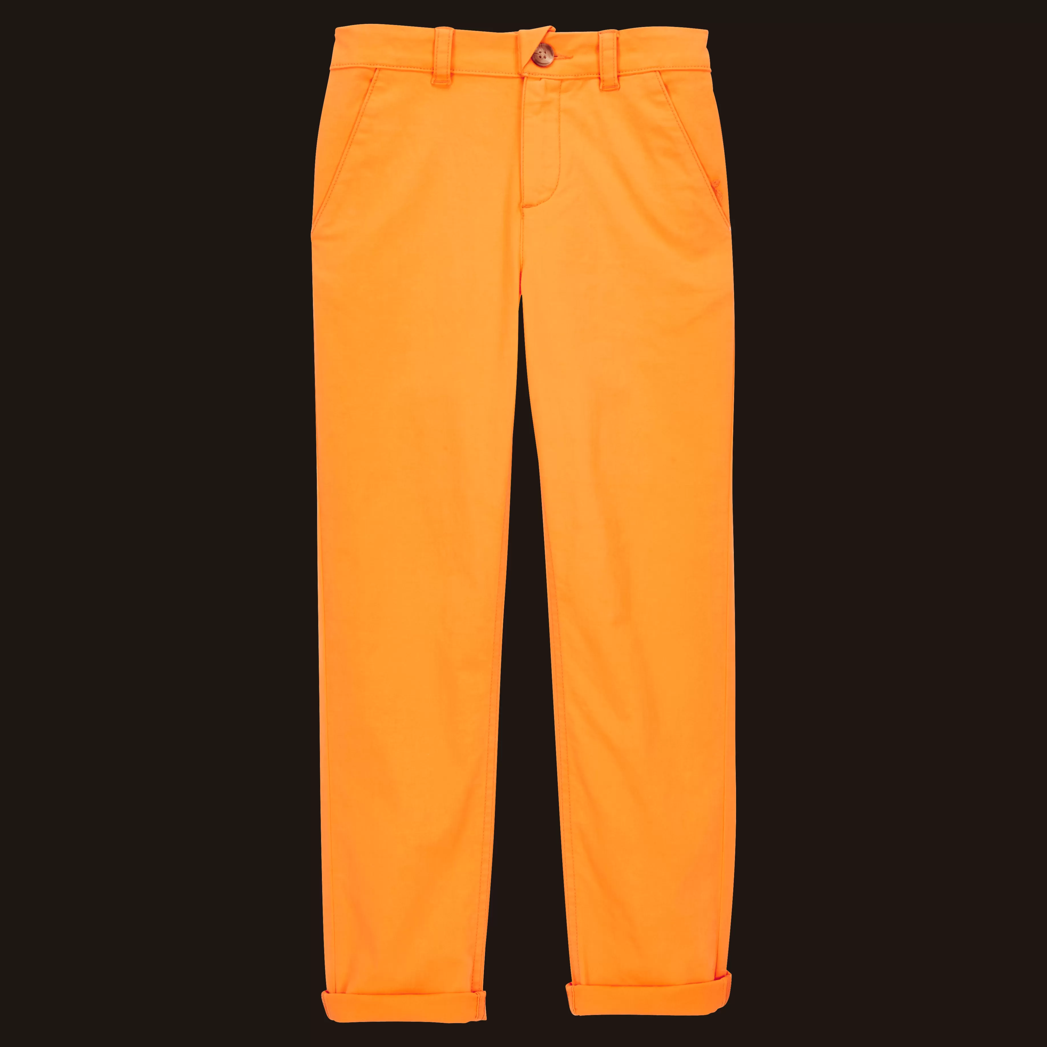 Hot Vilebrequin Pantalon Garçon Uni Carotte/Orange