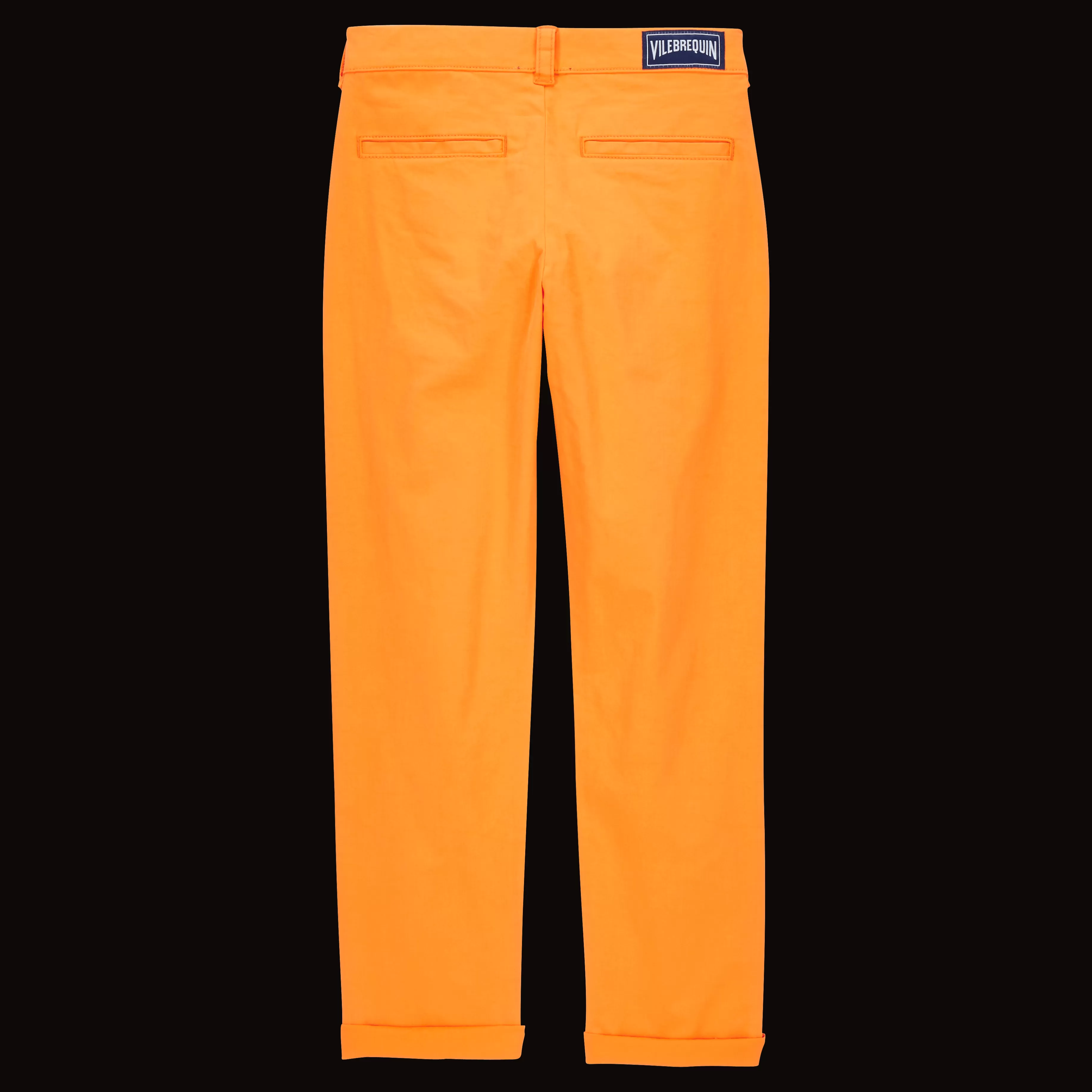 Hot Vilebrequin Pantalon Garçon Uni Carotte/Orange