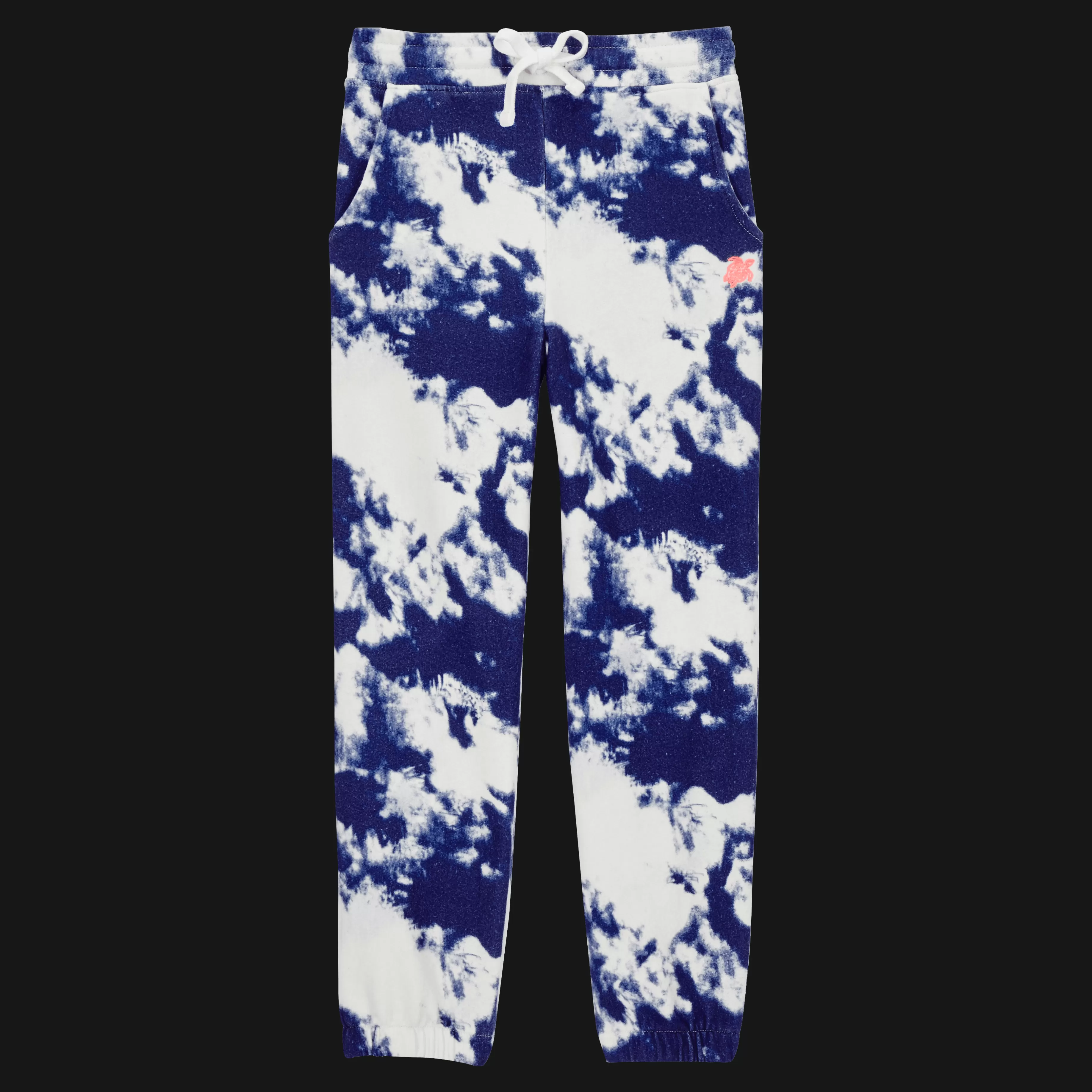 Online Vilebrequin Pantalon Jogging En Coton Garçon Tie & Dye Bleu Marine/Bleu