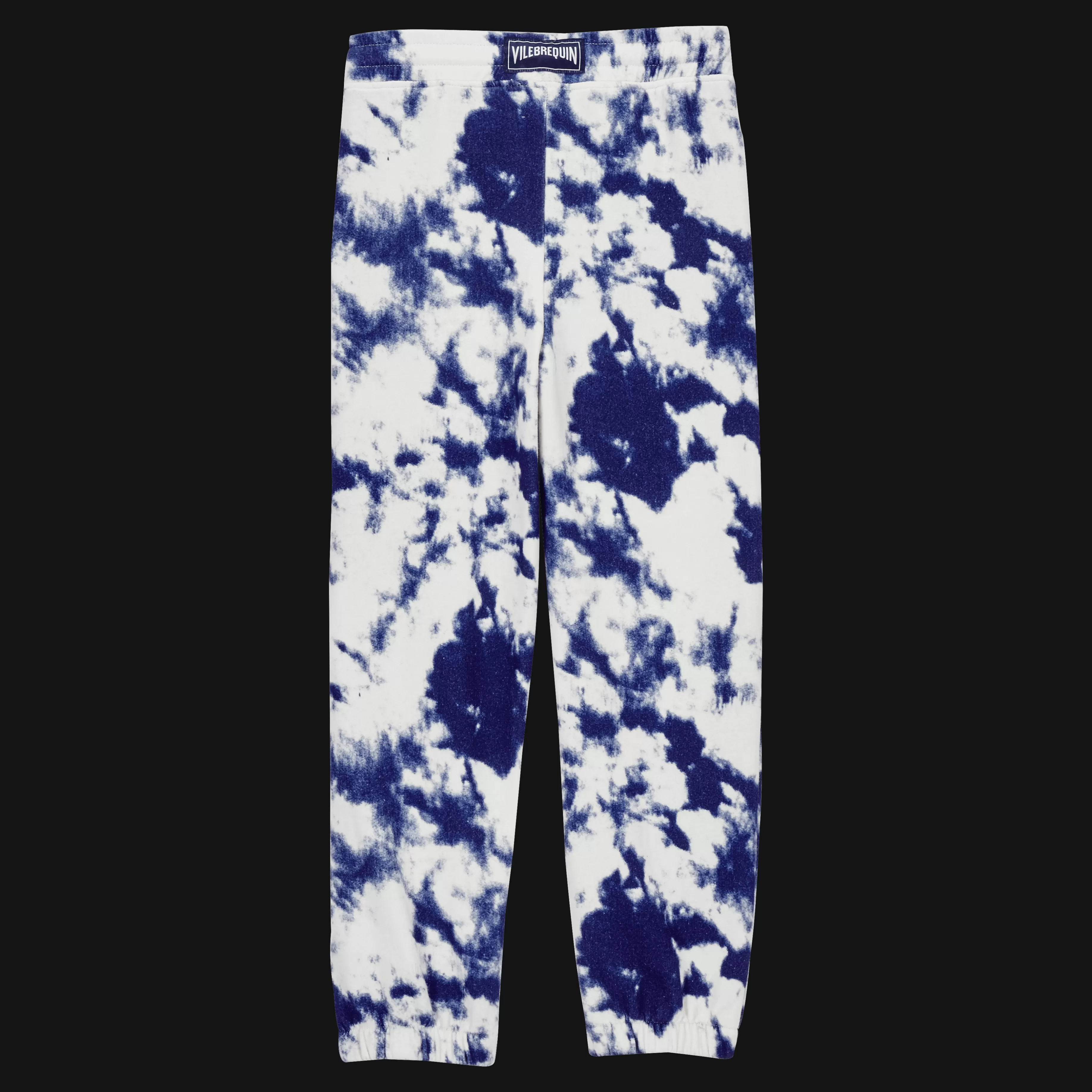 Online Vilebrequin Pantalon Jogging En Coton Garçon Tie & Dye Bleu Marine/Bleu