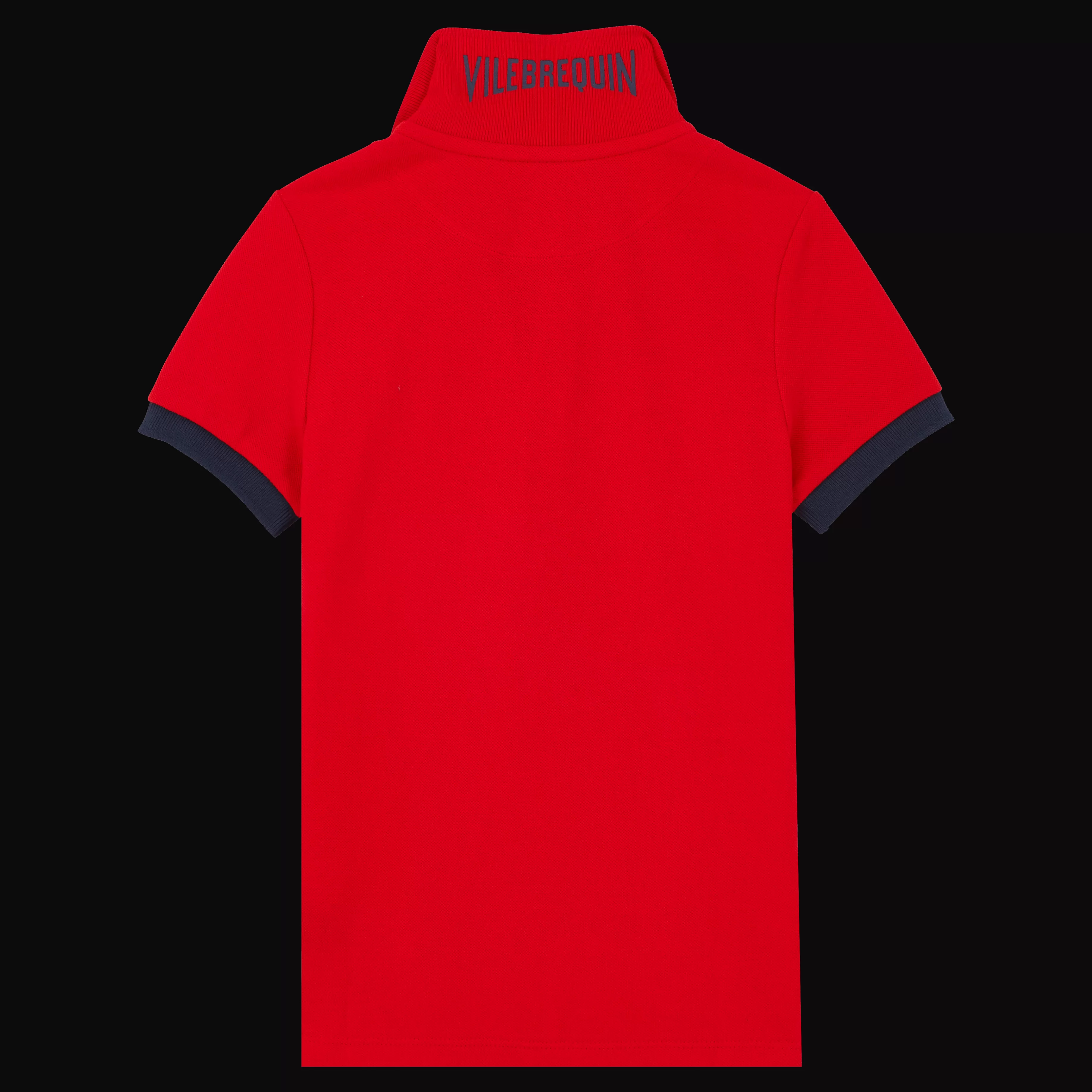 Cheap Vilebrequin Polo En Coton Organique Garçon Uni Coquelicot/Rouge