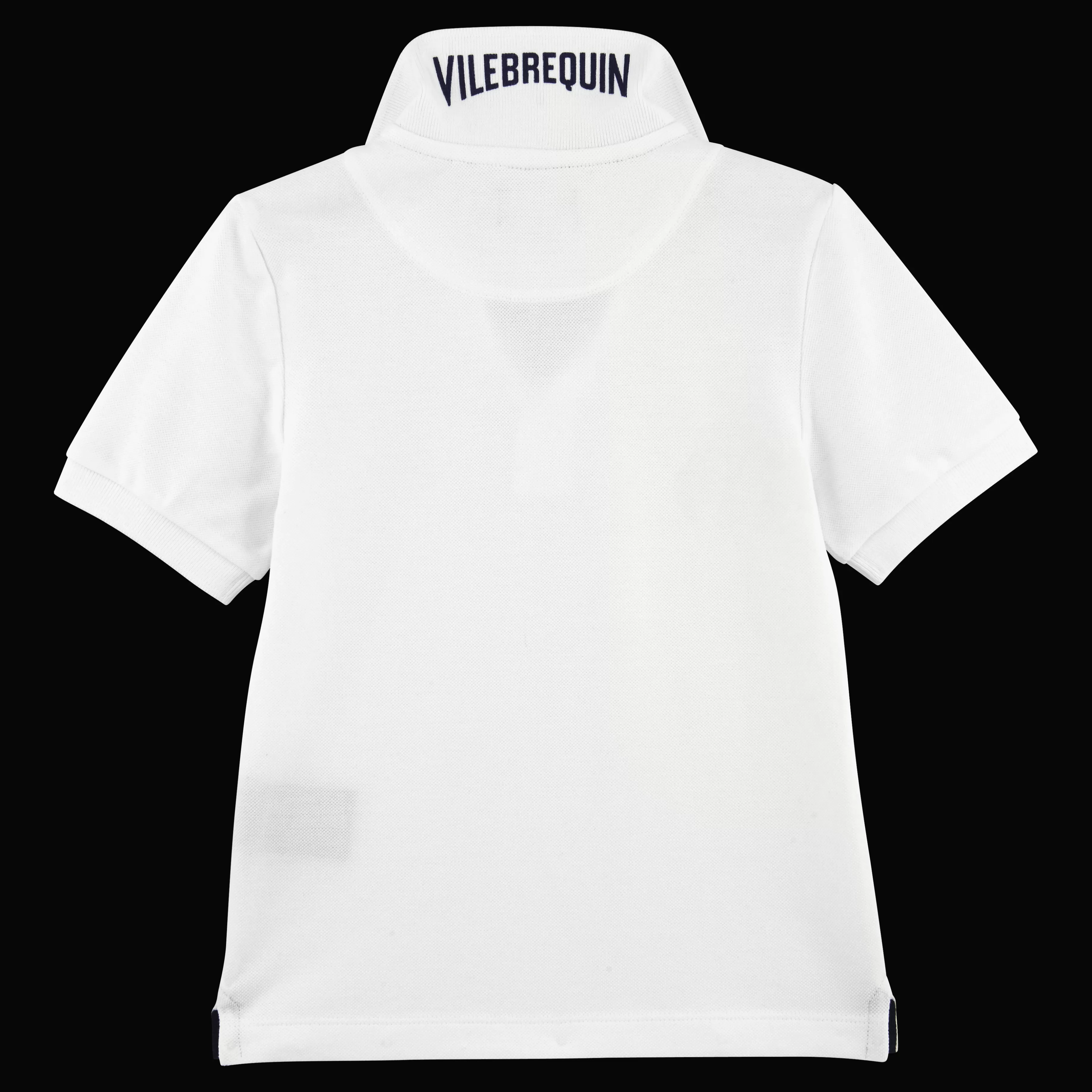 Fashion Vilebrequin Polo En Pique De Coton Garçon Uni Blanc/Blanc