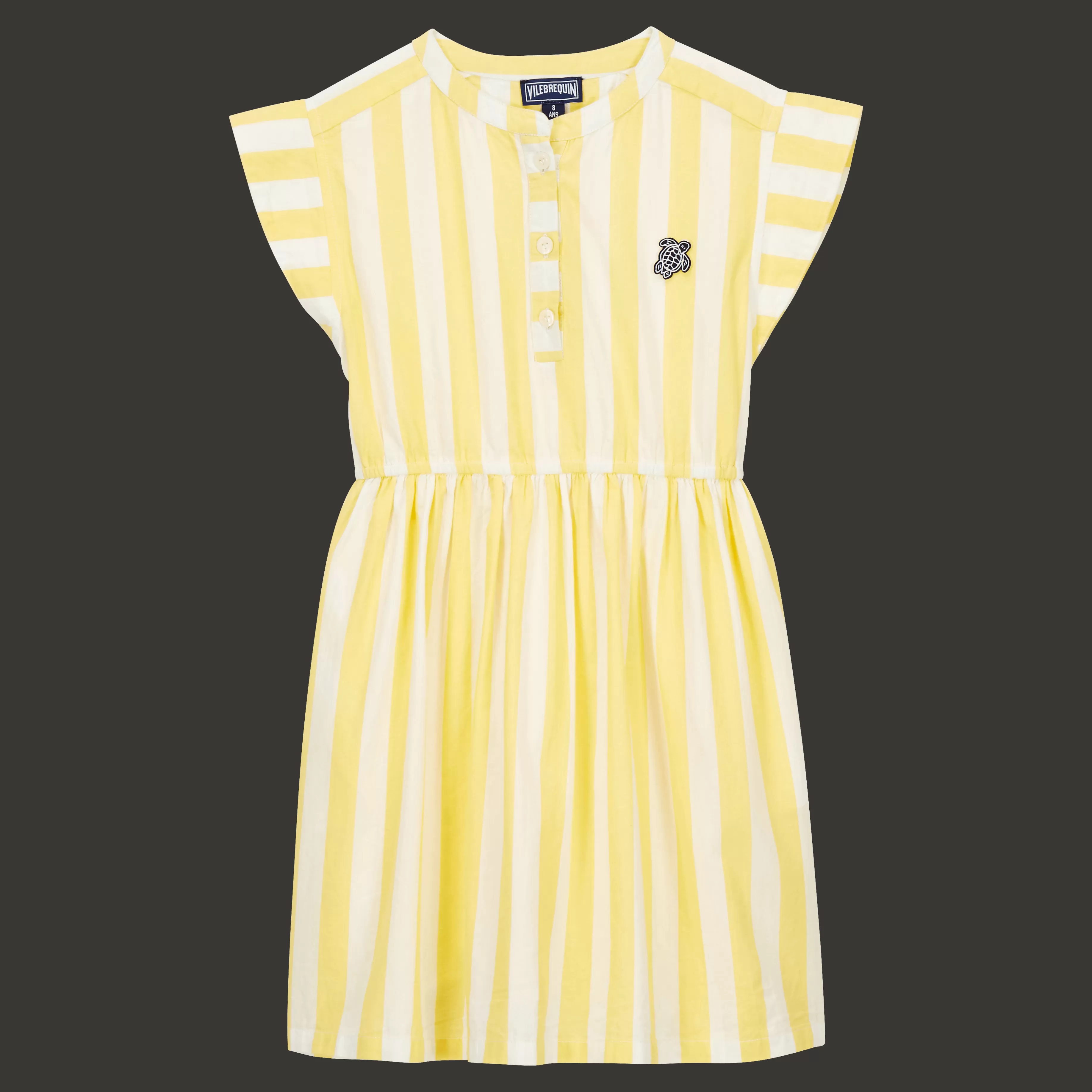 Discount Vilebrequin Robe Longue Fille A Rayures Tournesol/Jaune