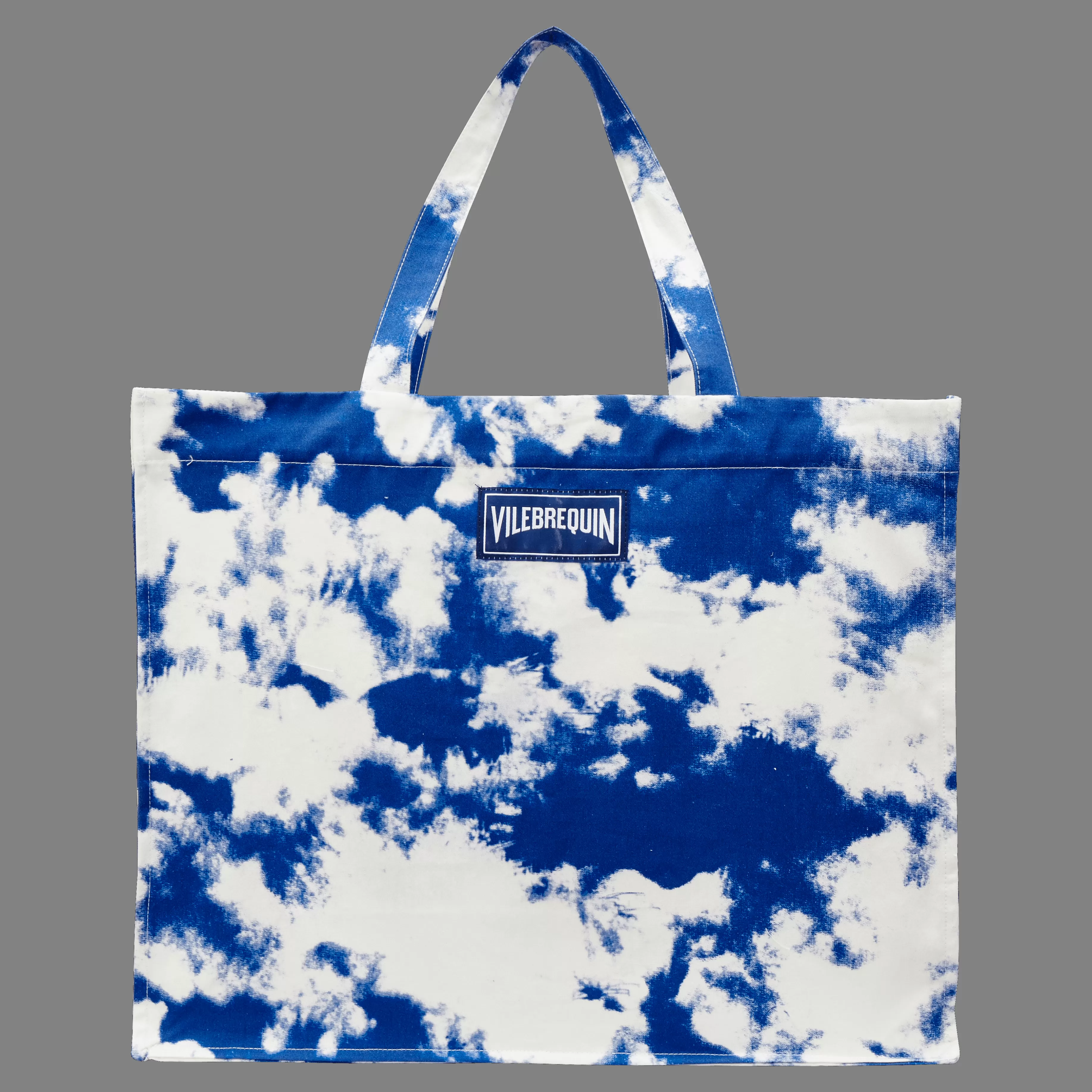 Cheap Vilebrequin Sac A Main Enfants En Coton Tie & Dye Bleu Marine/Bleu