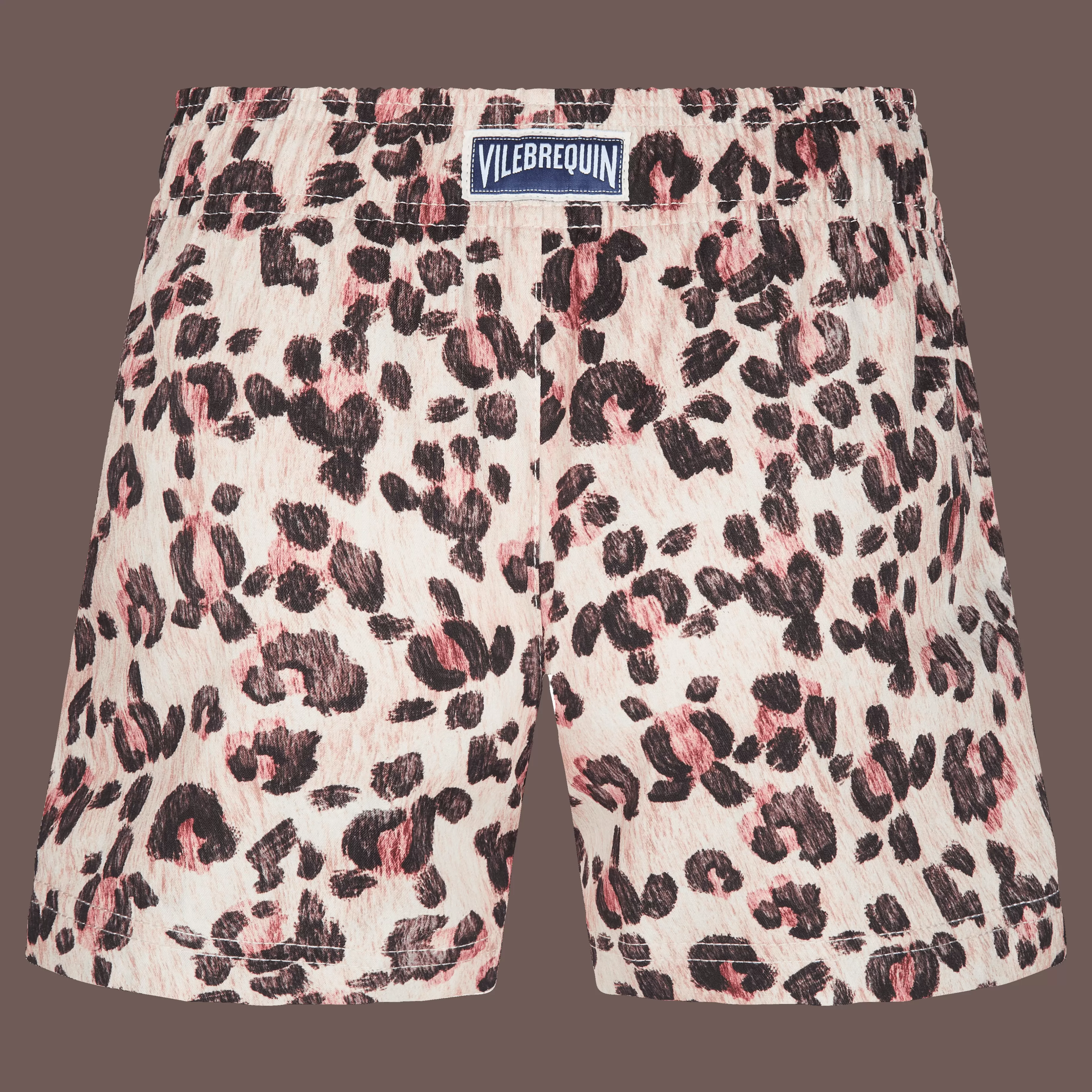 Online Vilebrequin Shorty De Bain Fille Turtles Leopard Paille/Jaune