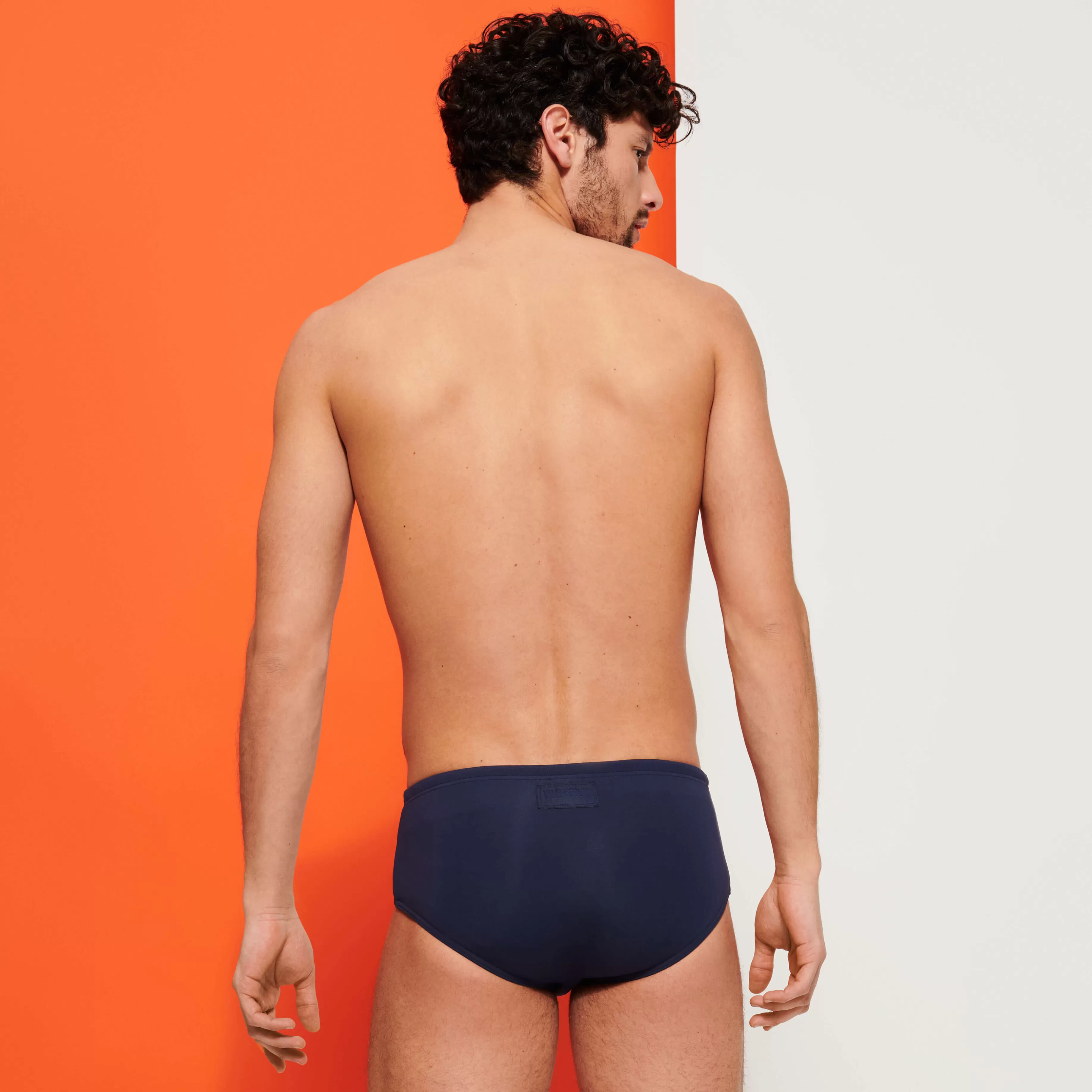 Sale Vilebrequin Slip De Bain Homme Uni Bleu Marine/Bleu