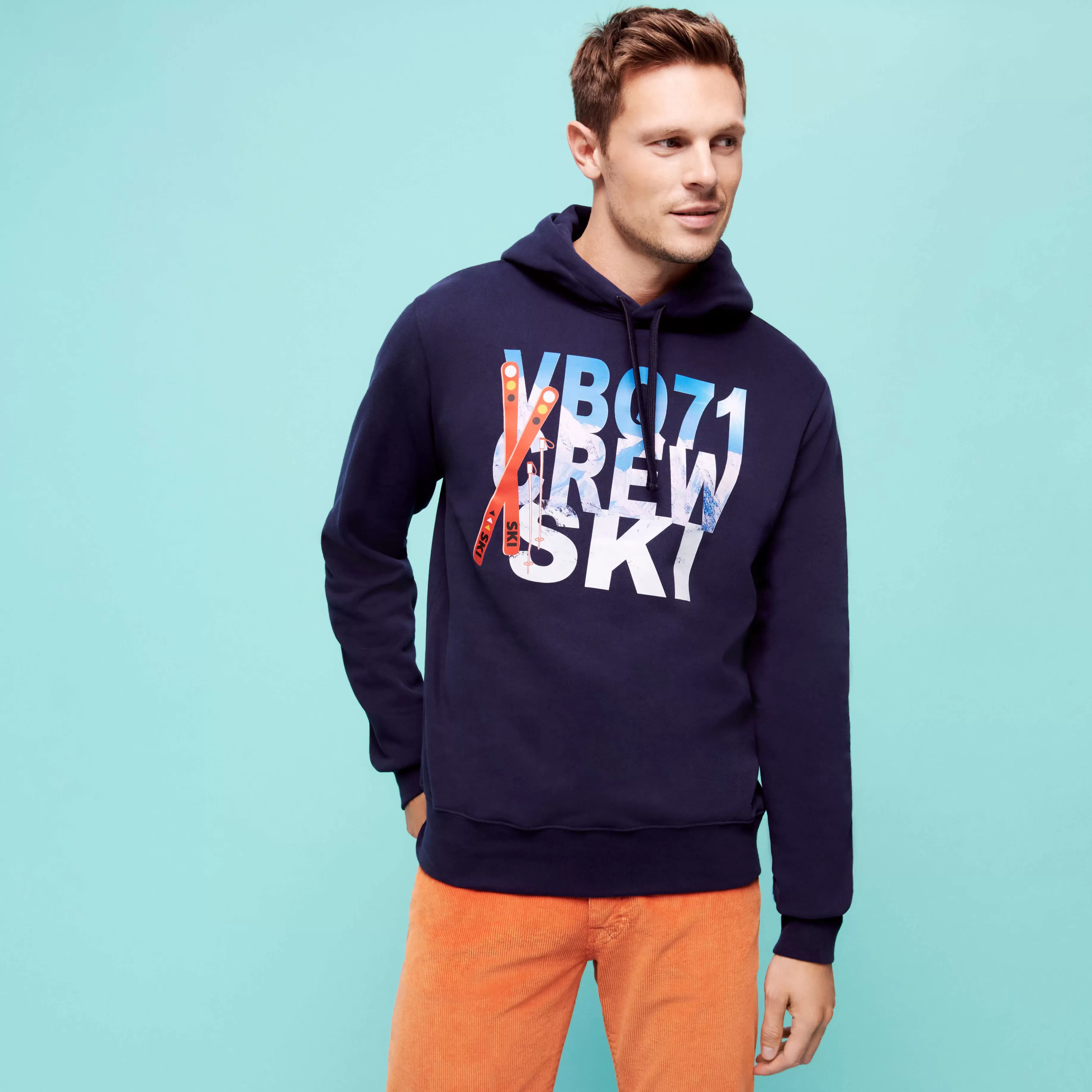 Online Vilebrequin Sweat A Capuche En Coton Homme Bleu Marine/Bleu