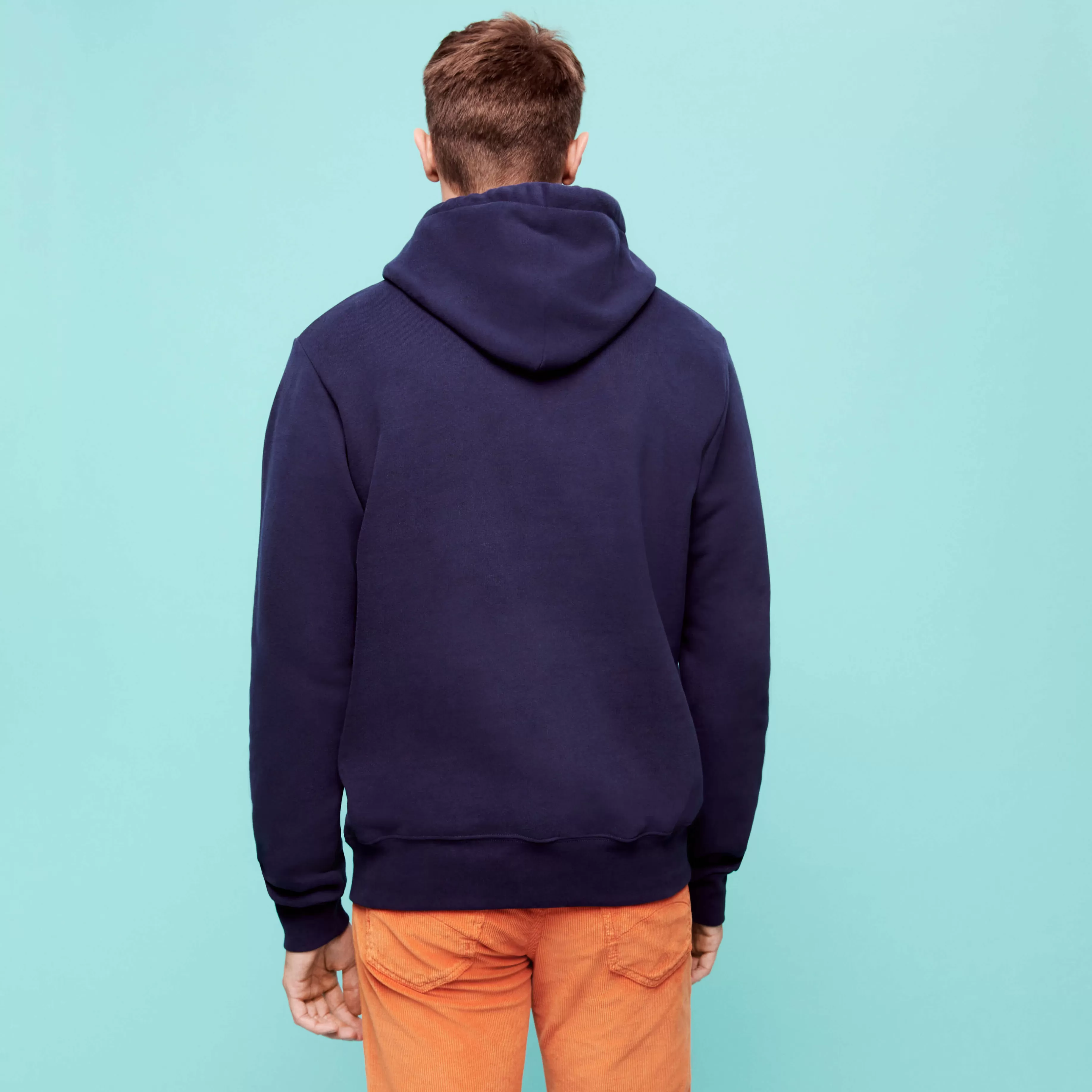 Online Vilebrequin Sweat A Capuche En Coton Homme Bleu Marine/Bleu