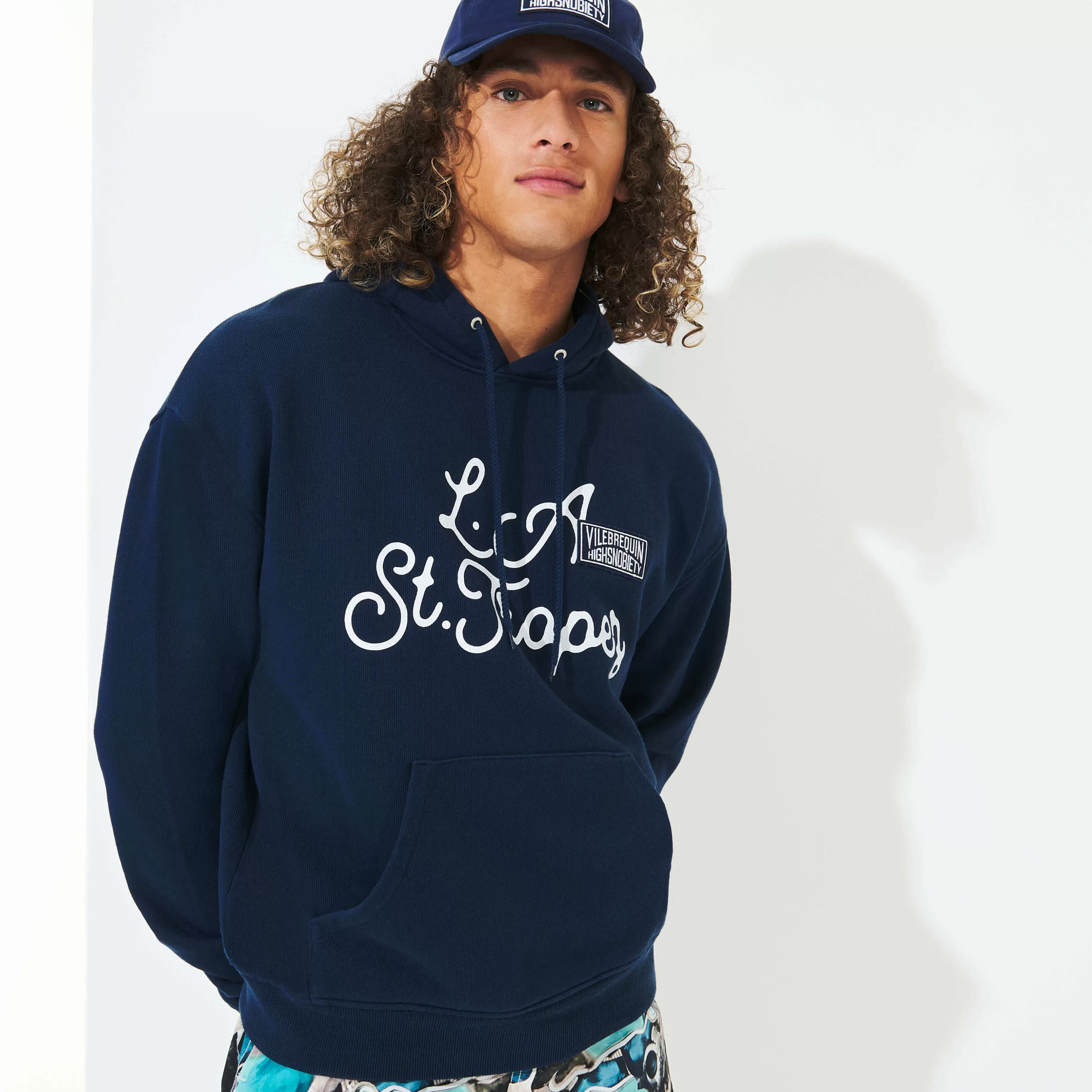 Clearance Vilebrequin Sweat A Capuche Homme - X Highsnobiety Bleu Marine/Bleu