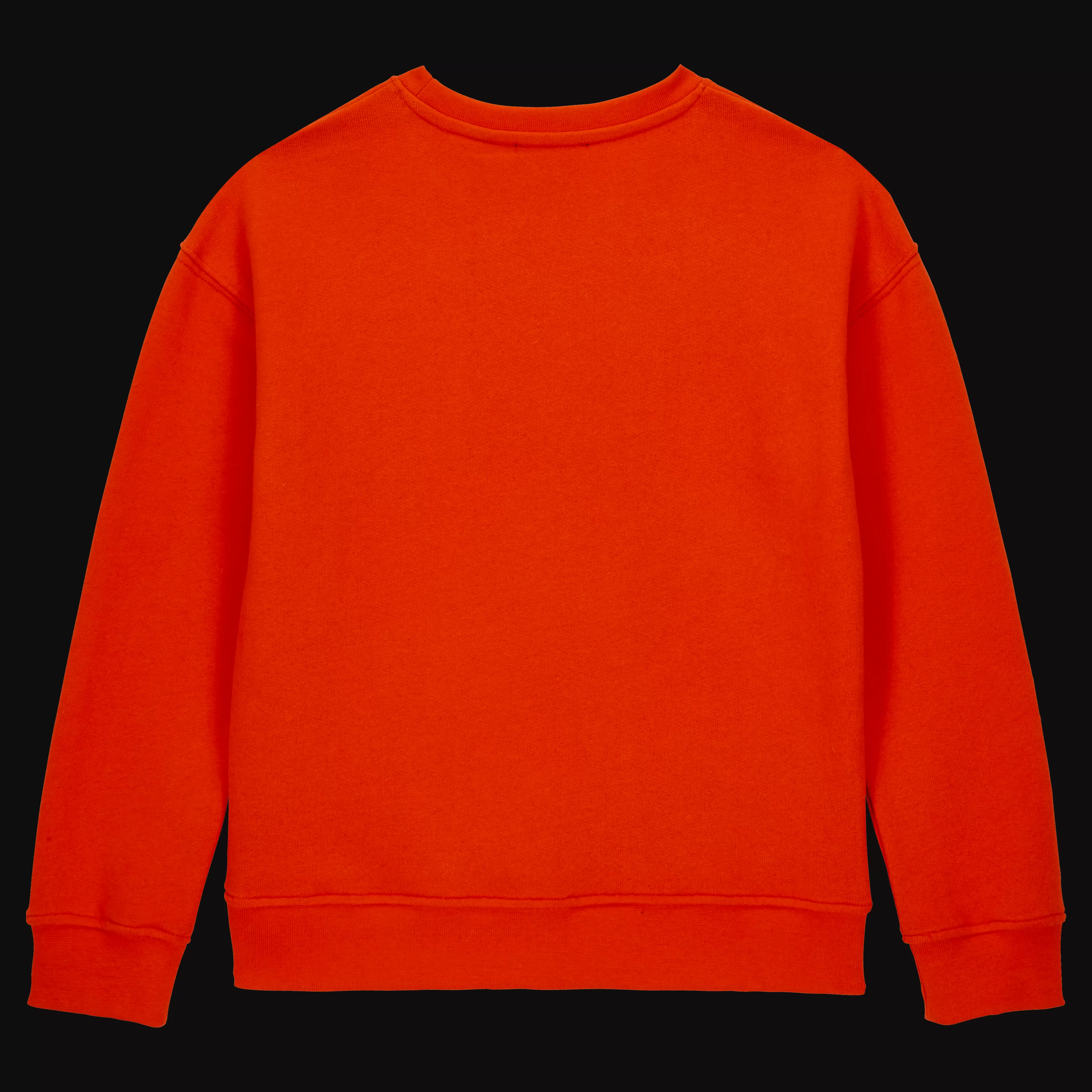 Flash Sale Vilebrequin Sweat En Coton Col Rond Garçon Logo Coquelicot/Rouge