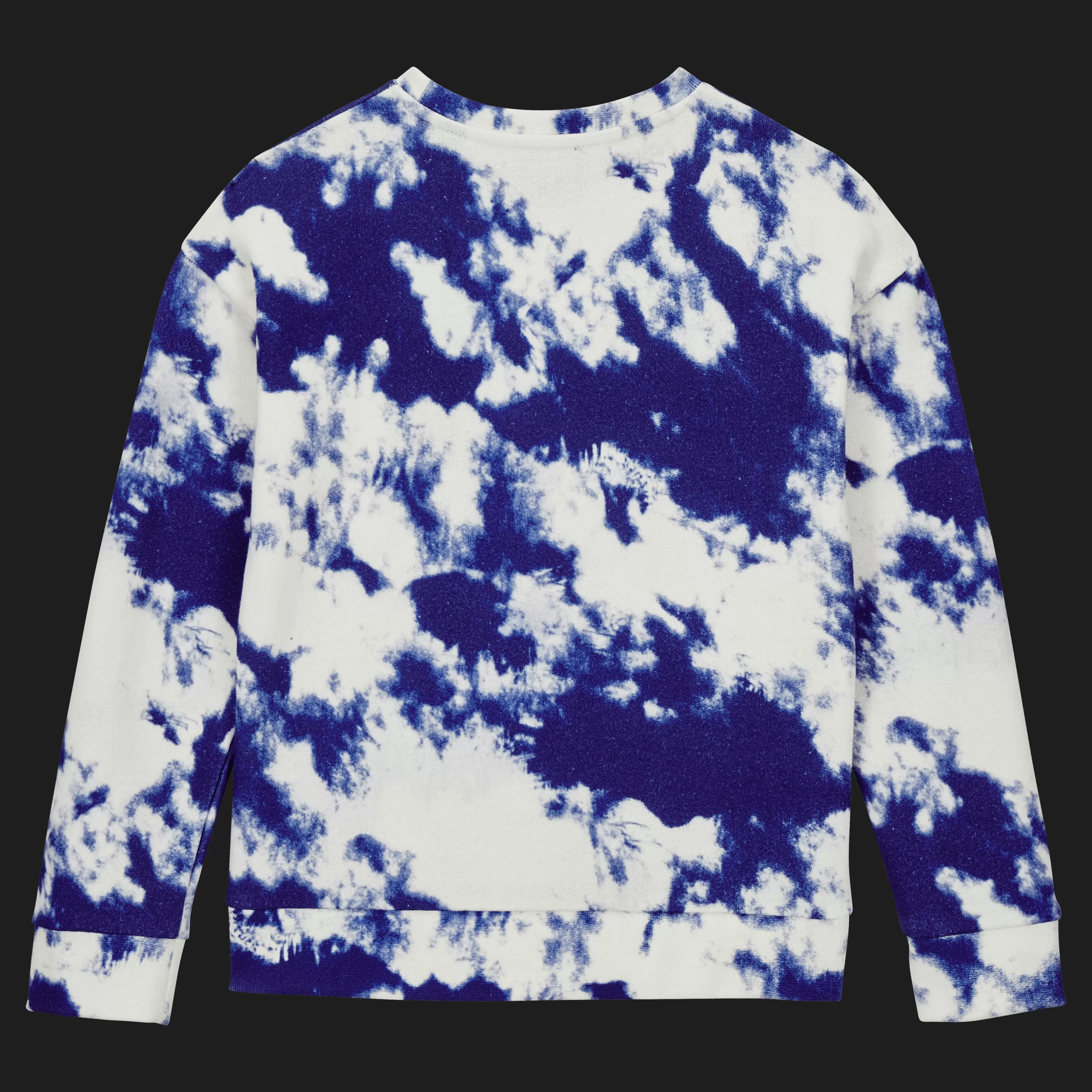 Fashion Vilebrequin Sweat En Coton Col Rond Garçon Tie & Dye Bleu Marine/Bleu