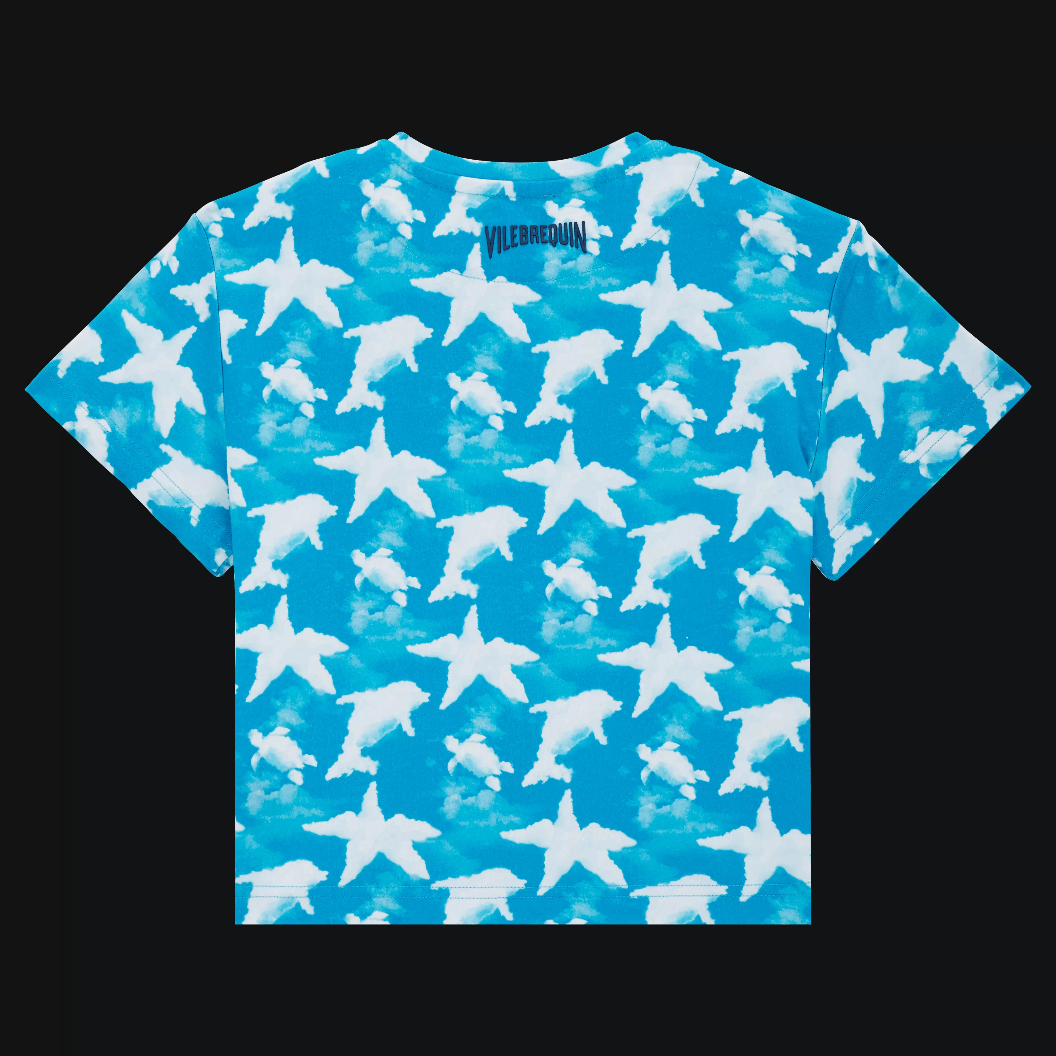 Discount Vilebrequin T-Shirt En Coton Garçon Clouds Bleu Hawai/Bleu