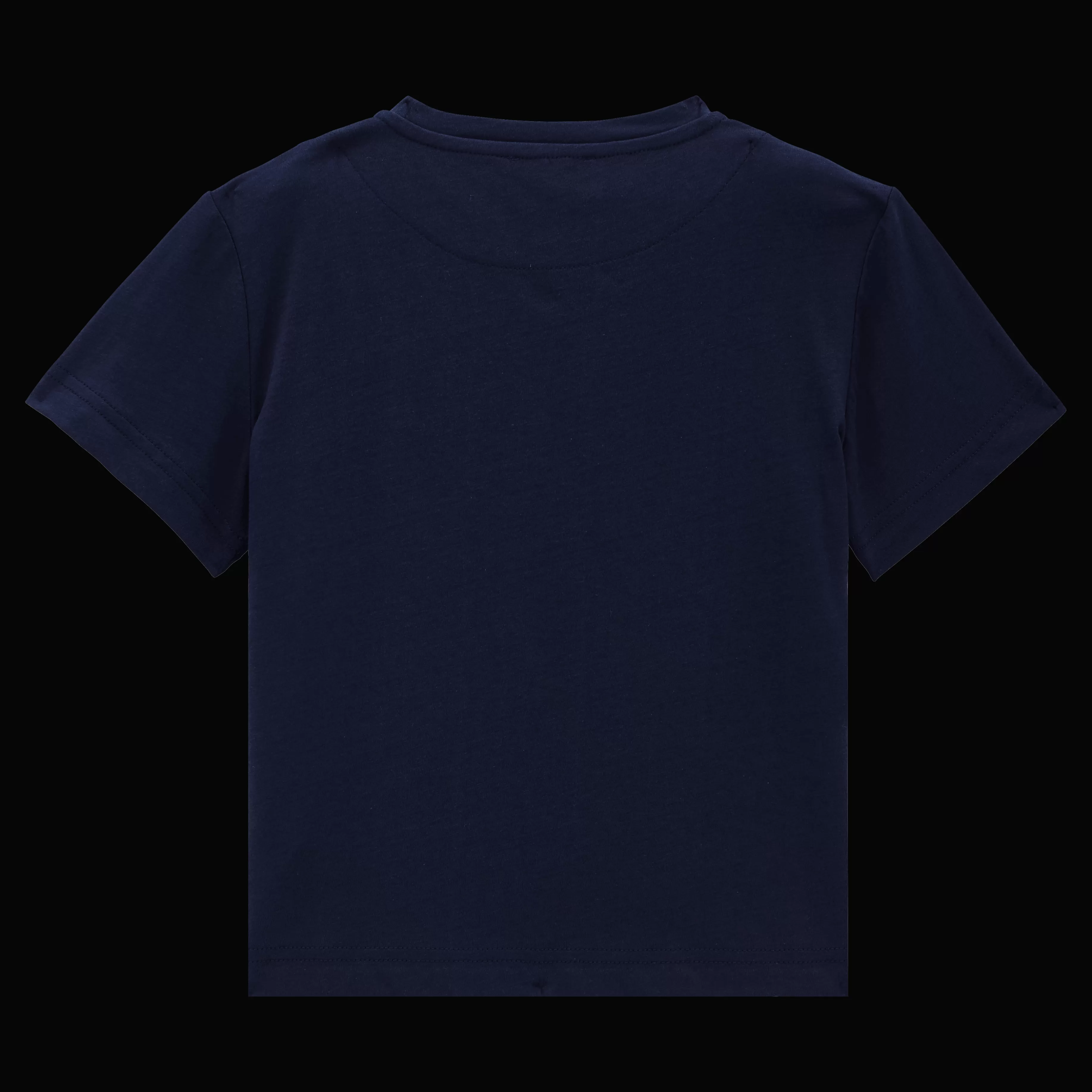 Discount Vilebrequin T-Shirt En Coton Garçon Hypno Shell Bleu Marine/Bleu