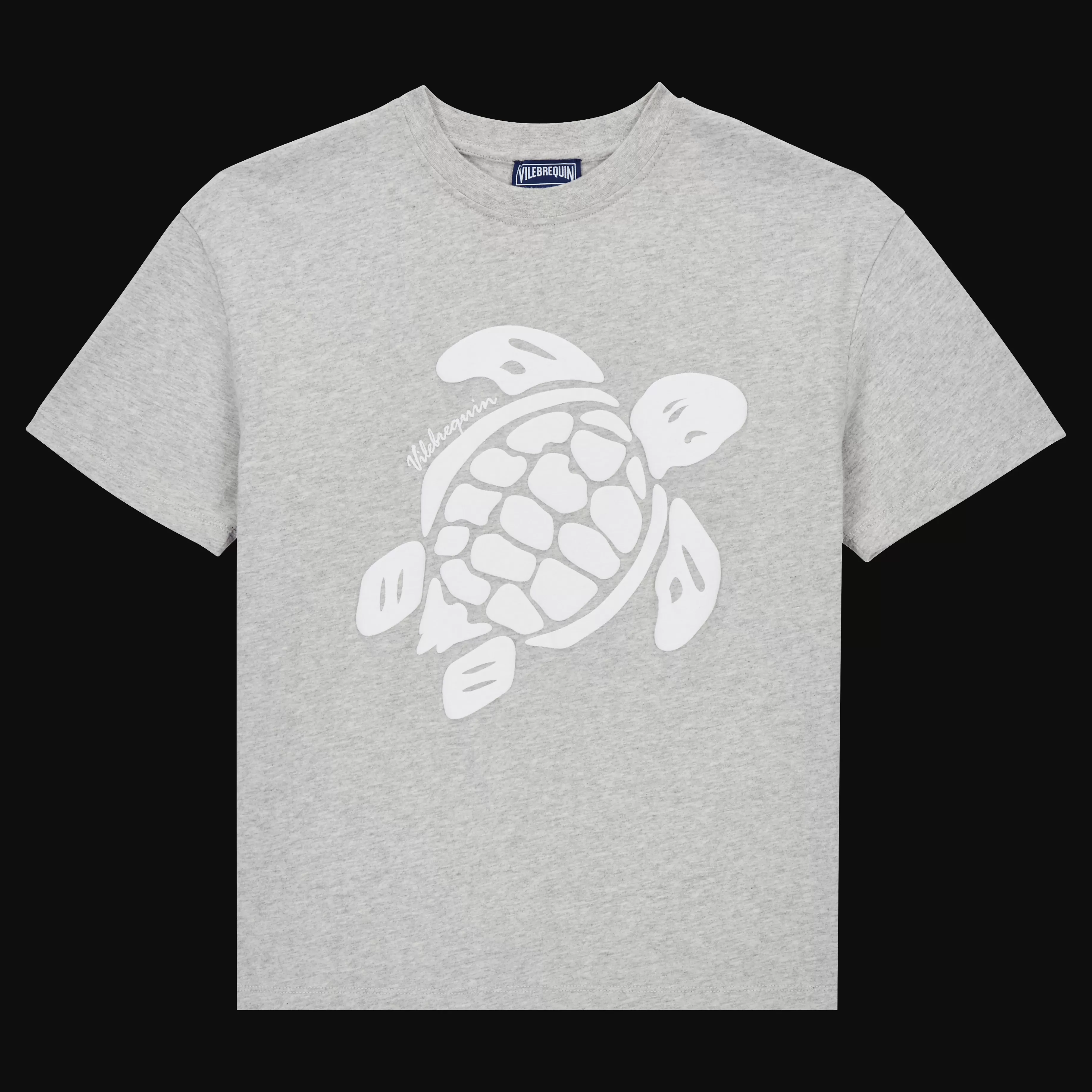 Online Vilebrequin T-Shirt En Coton Garçon Turtle Gris Chine/Gris